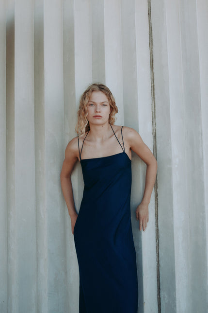 Lawton Tencel Dress Midnight 
