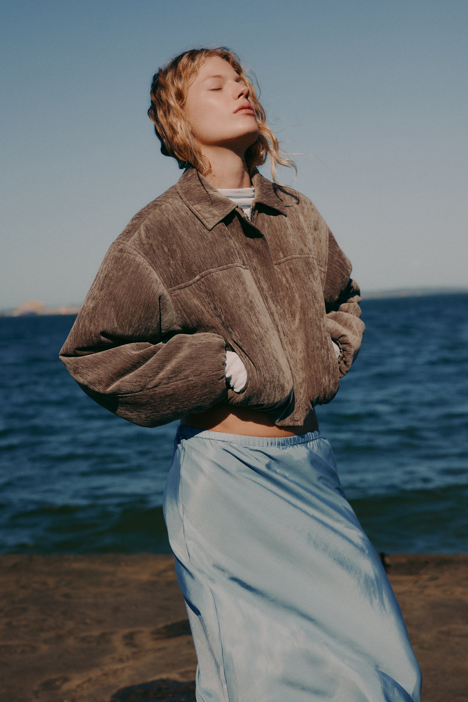 Sabina Bomber Driftwood 