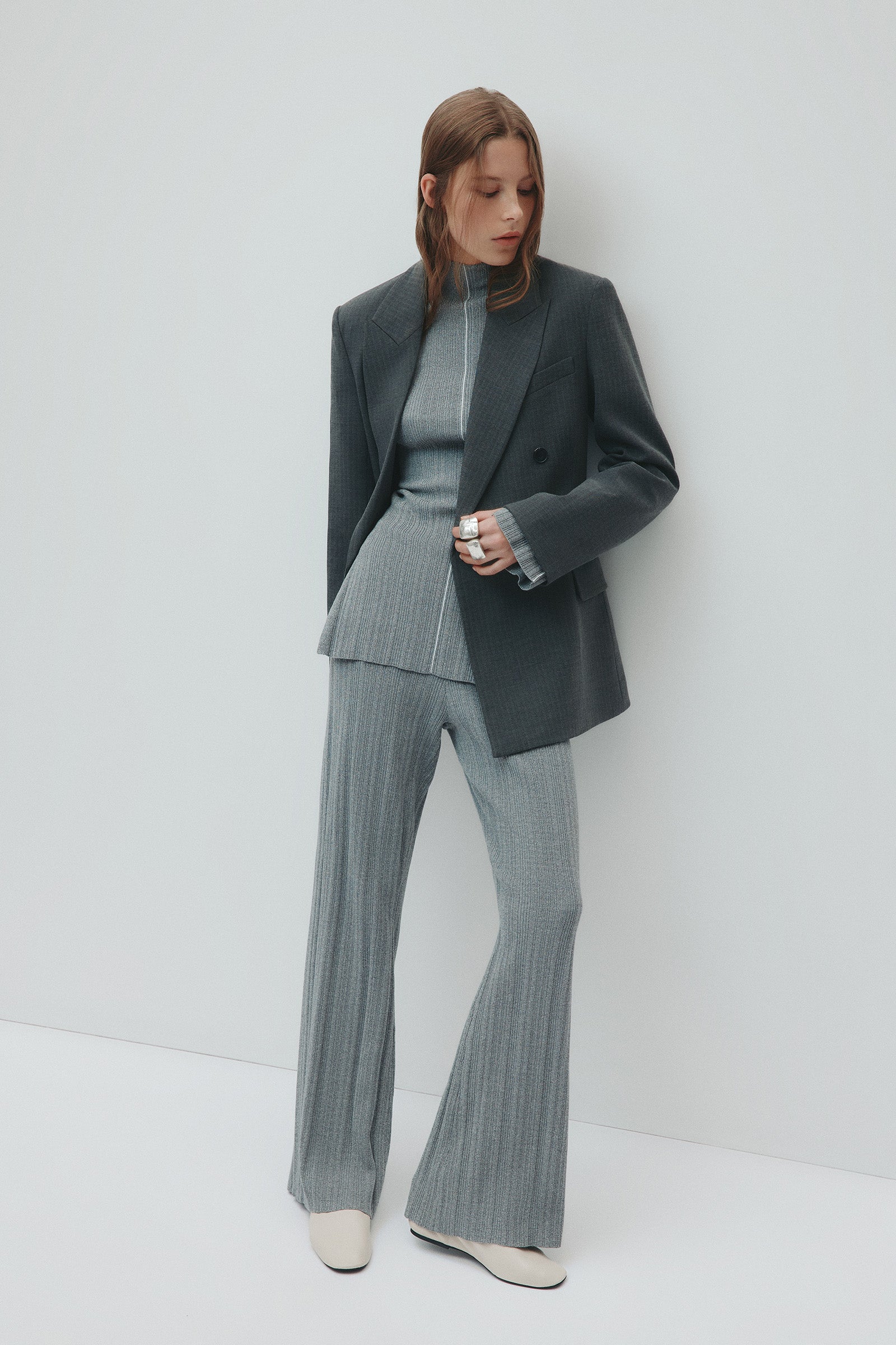 Sedona Knit Pant Grey Marle 