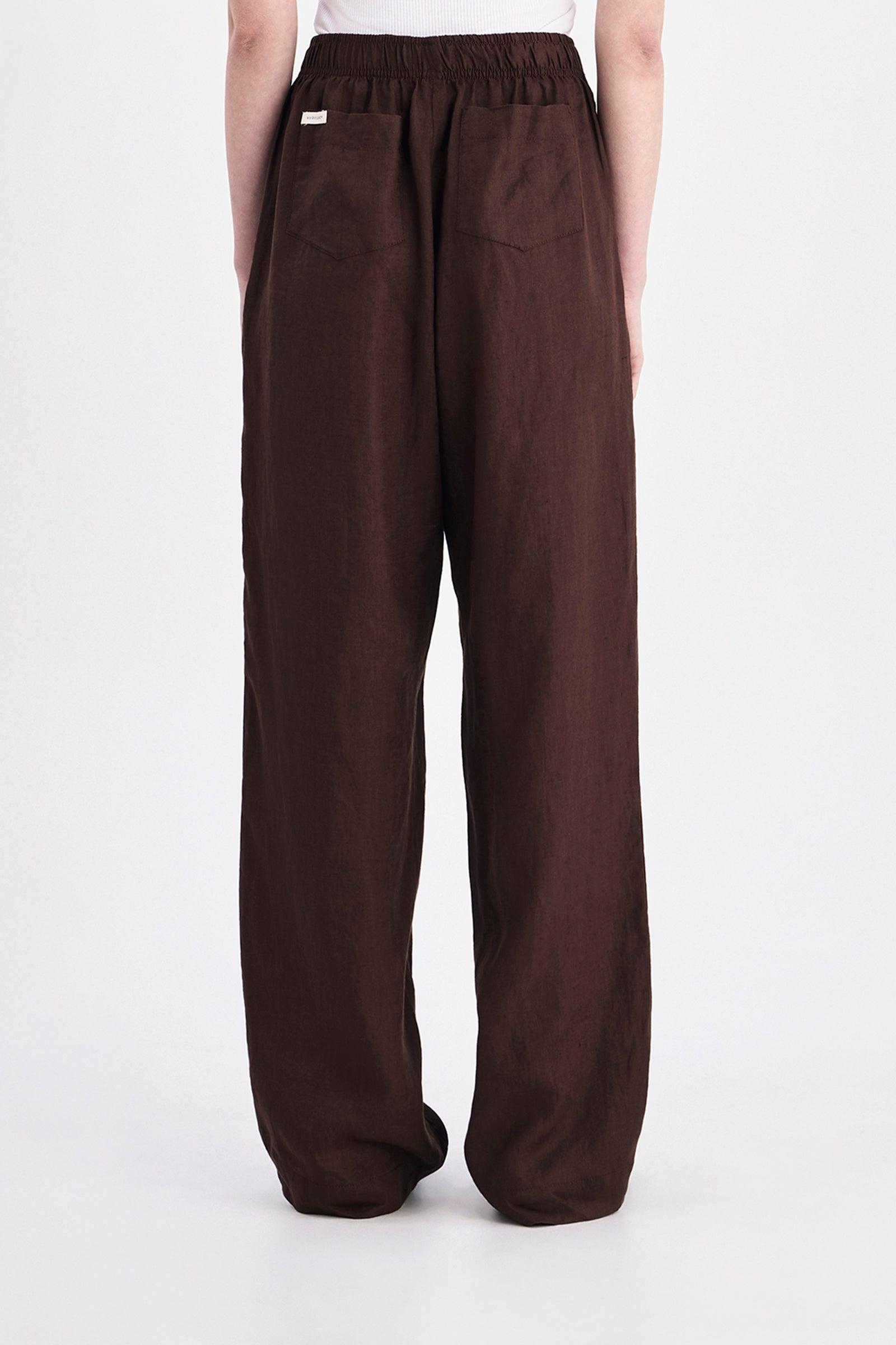 Lounge Linen Pant Chocolate 