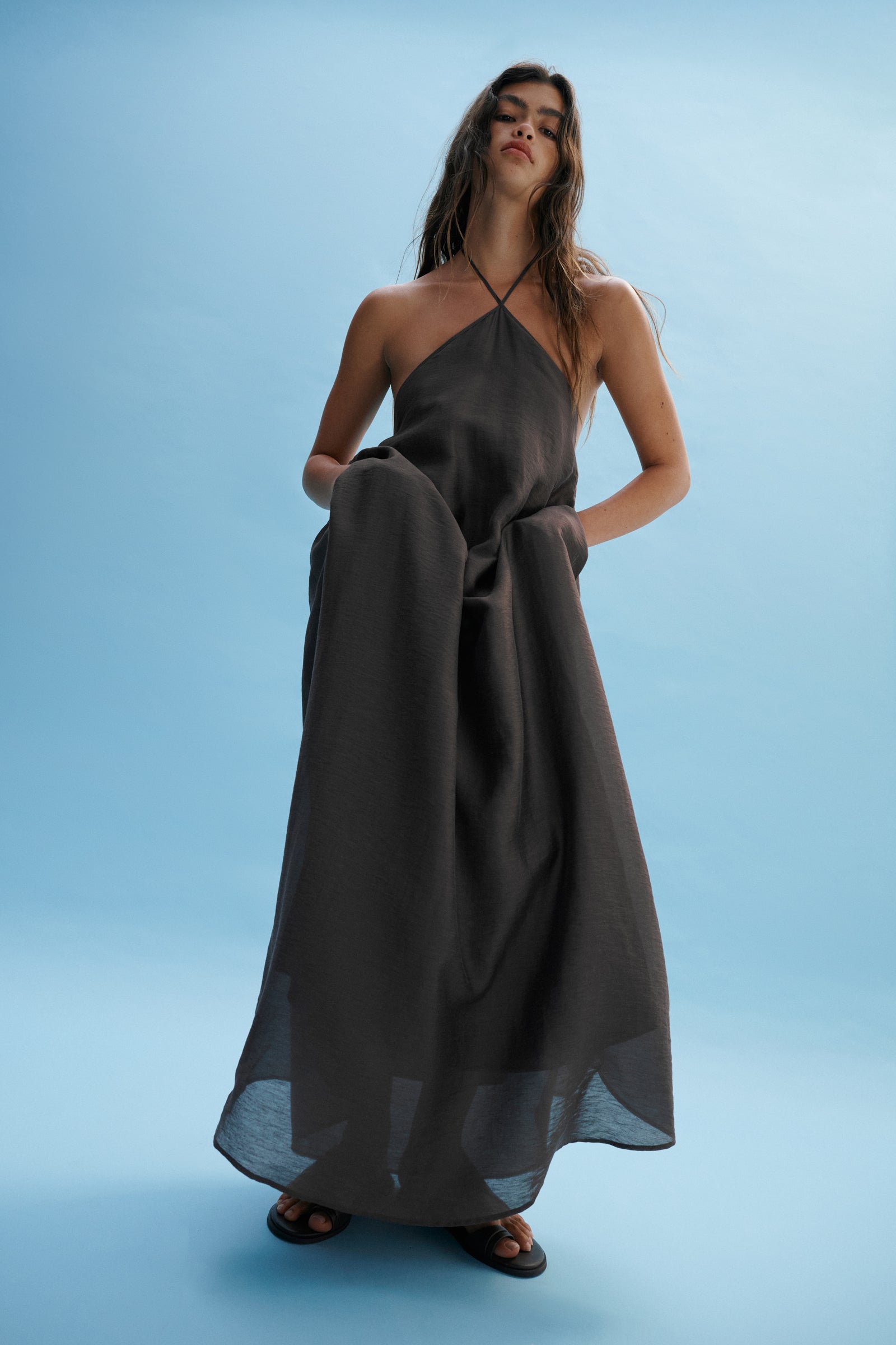 Margot Maxi Dress Chocolate 