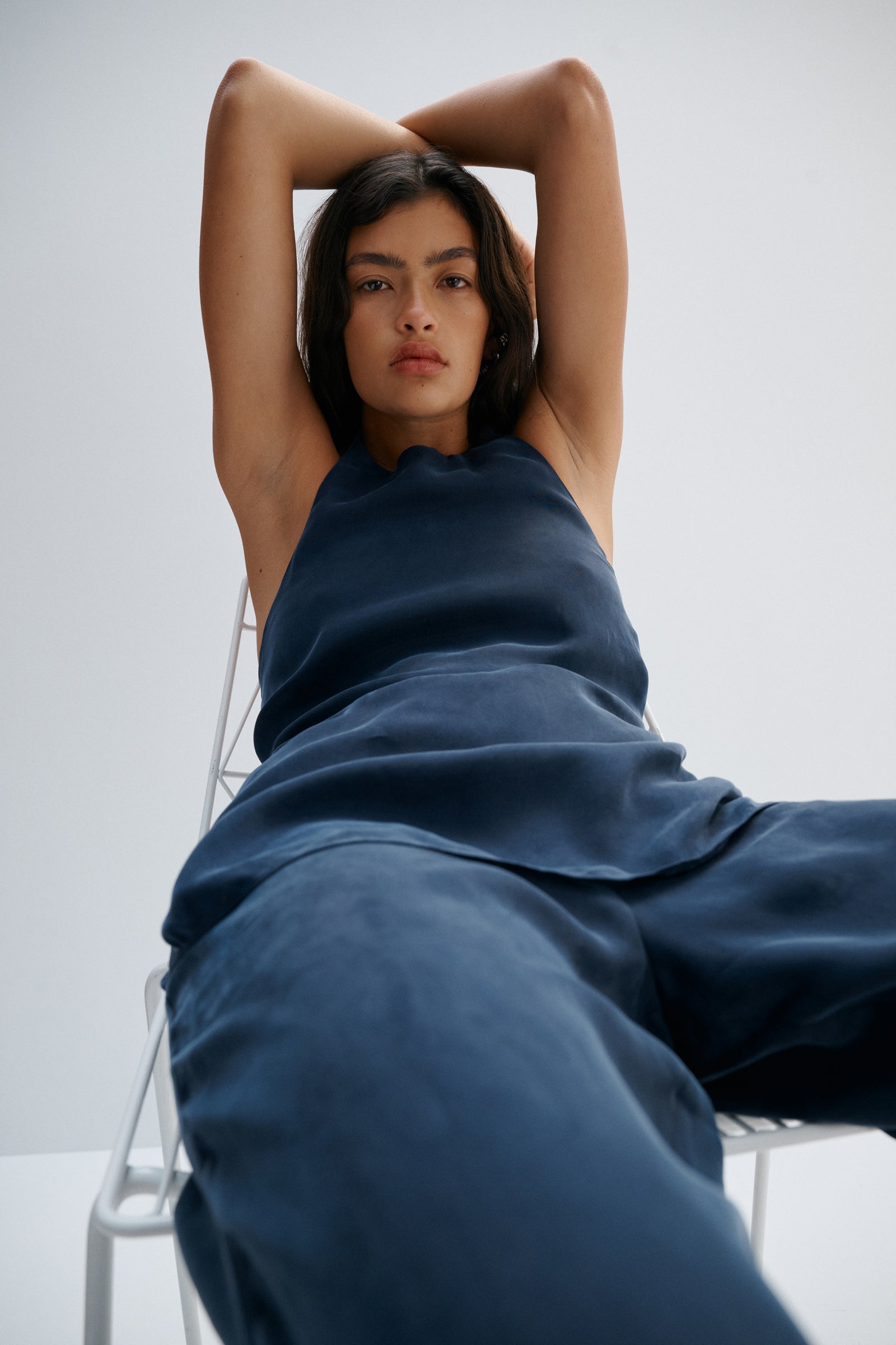 Linnea Cupro Top Ink 