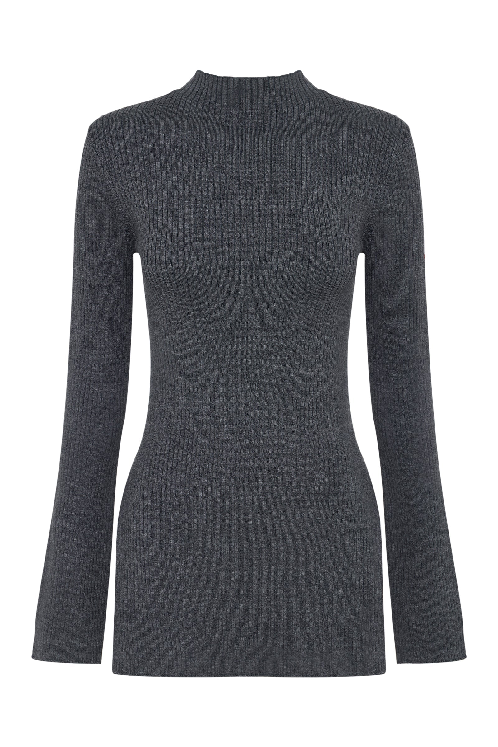Malo Knit Tunic Charcoal 