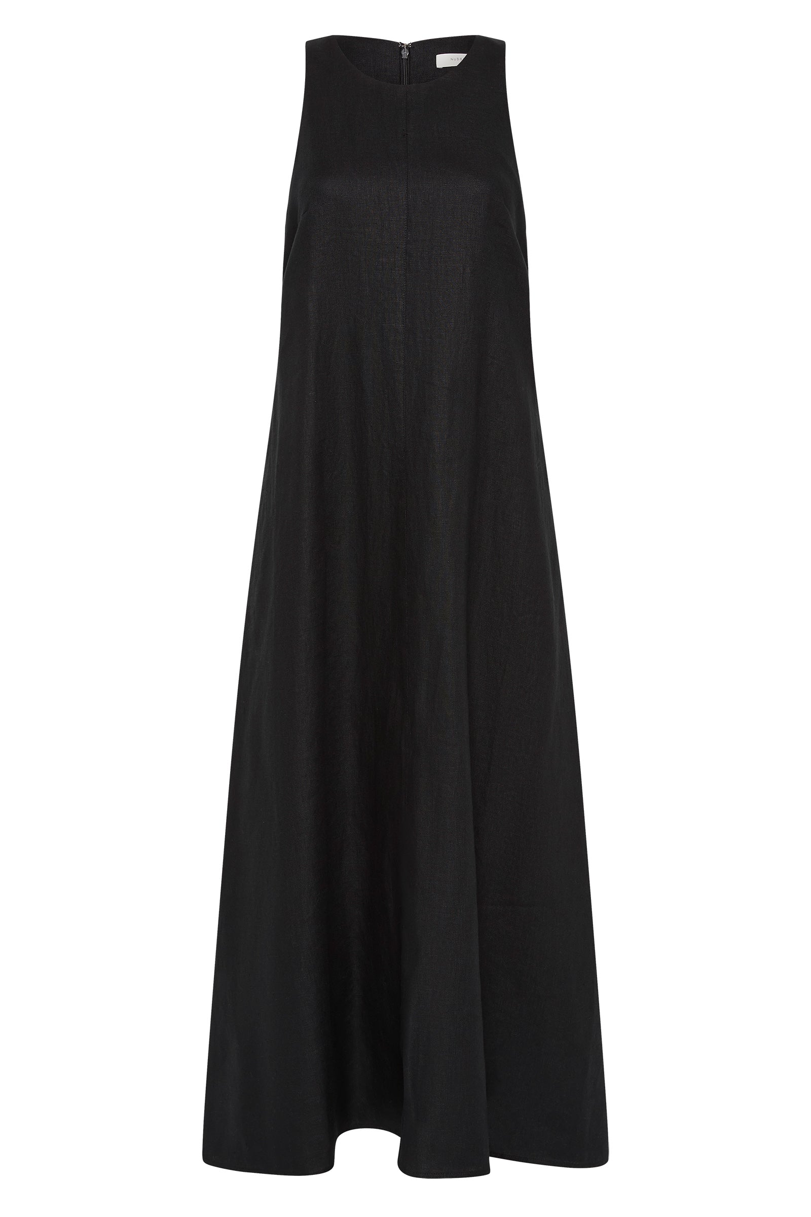 Desi Linen Maxi Dress Black 