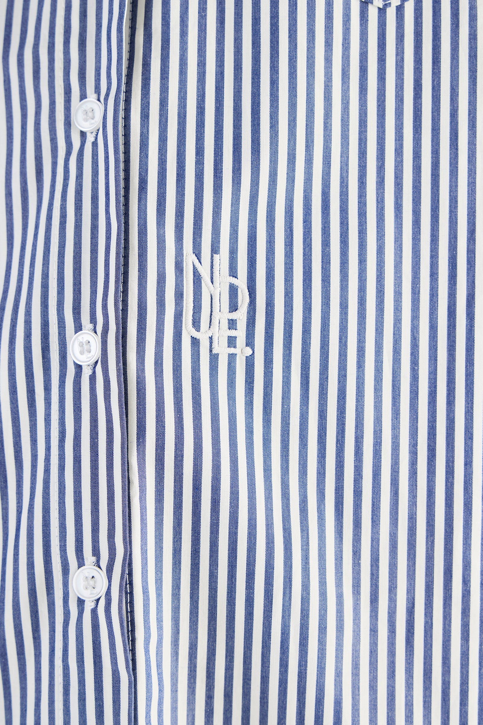 Organic Poplin Shirt Sky Stripe 