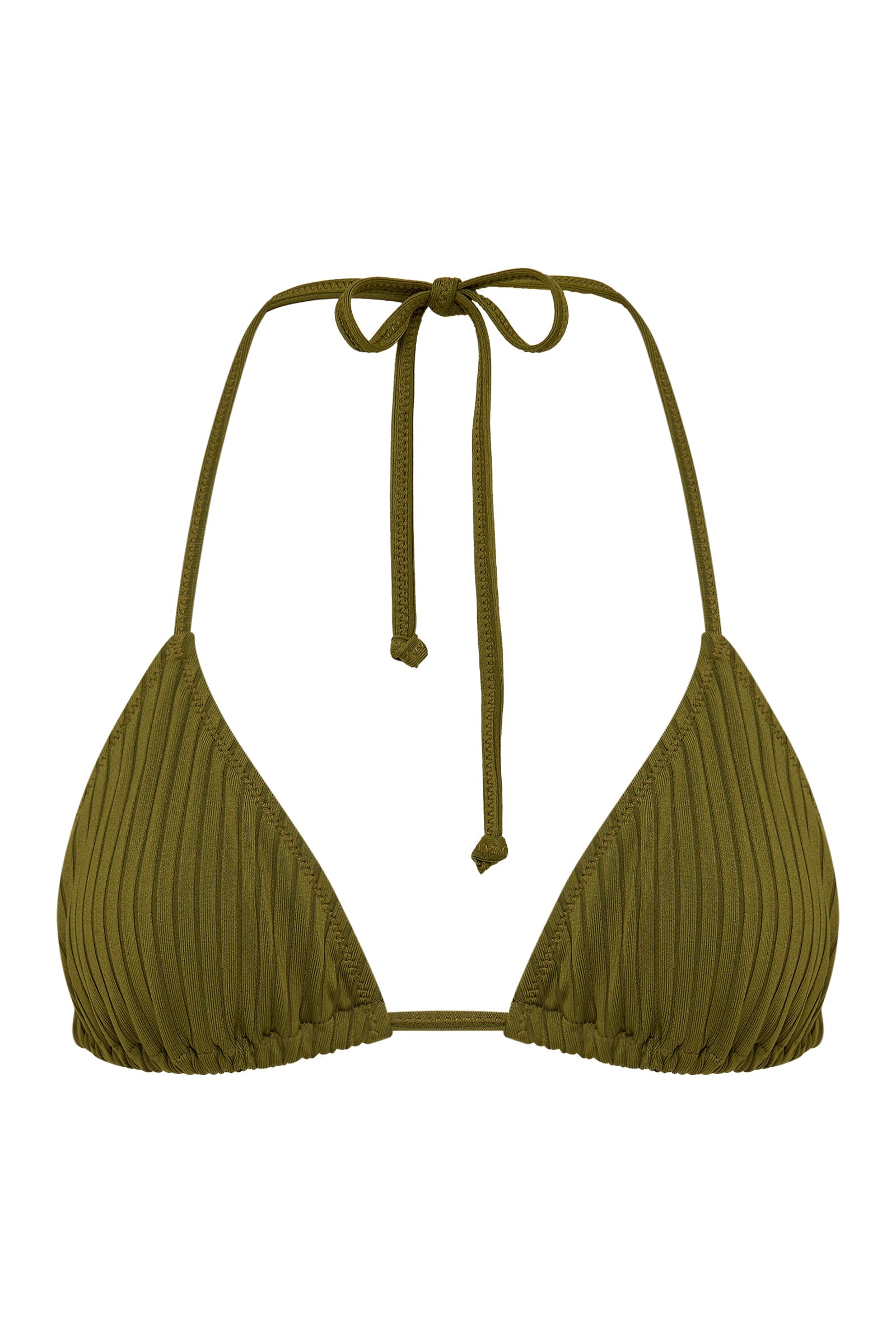 Rib Triangle Top Deep Olive 