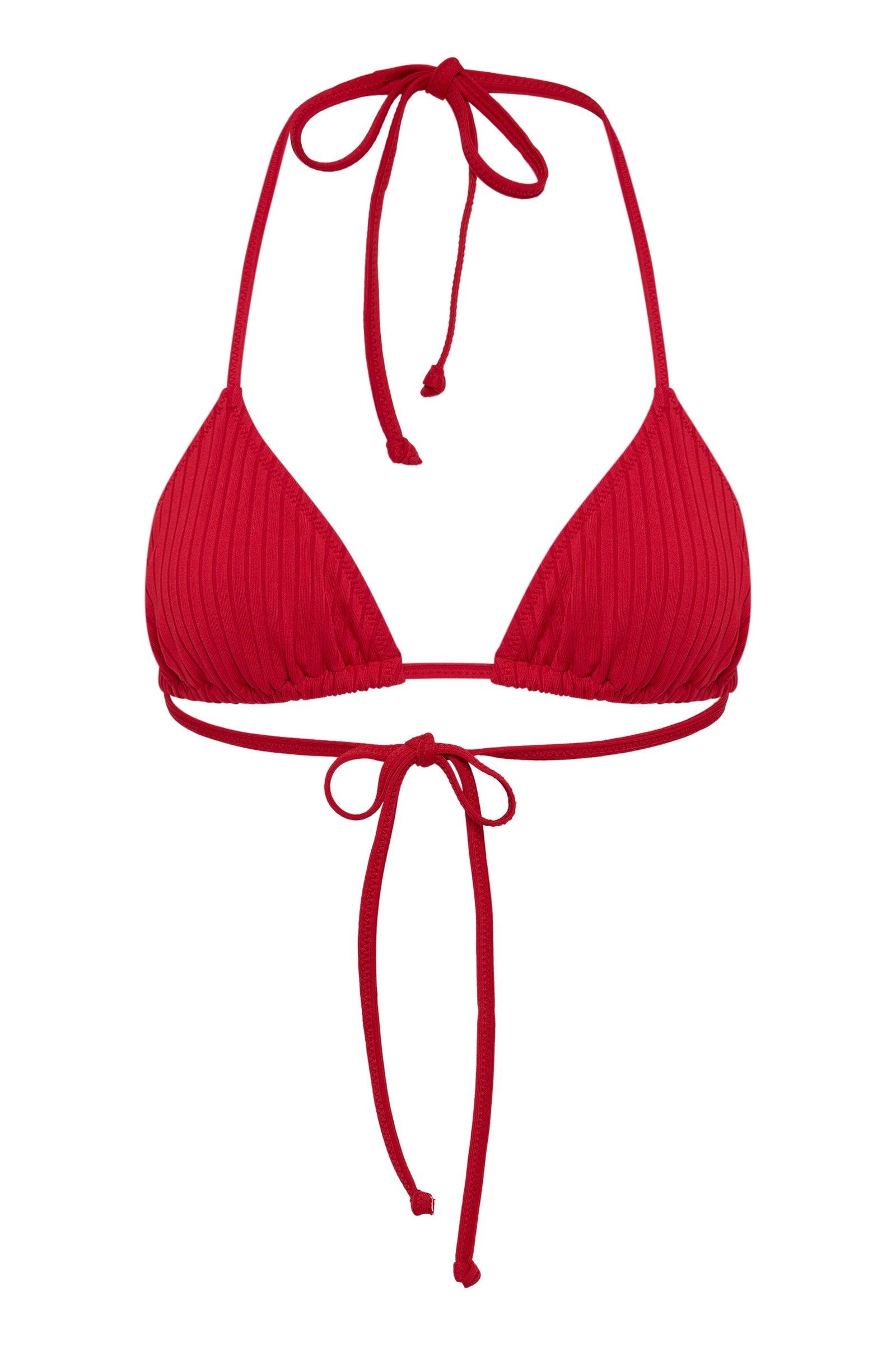 Rib Triangle Top Vermillion 