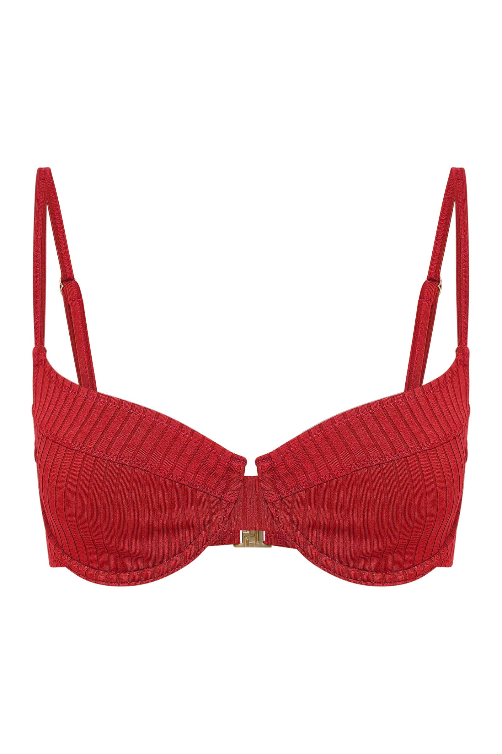 Rib Bralette Vermillion 