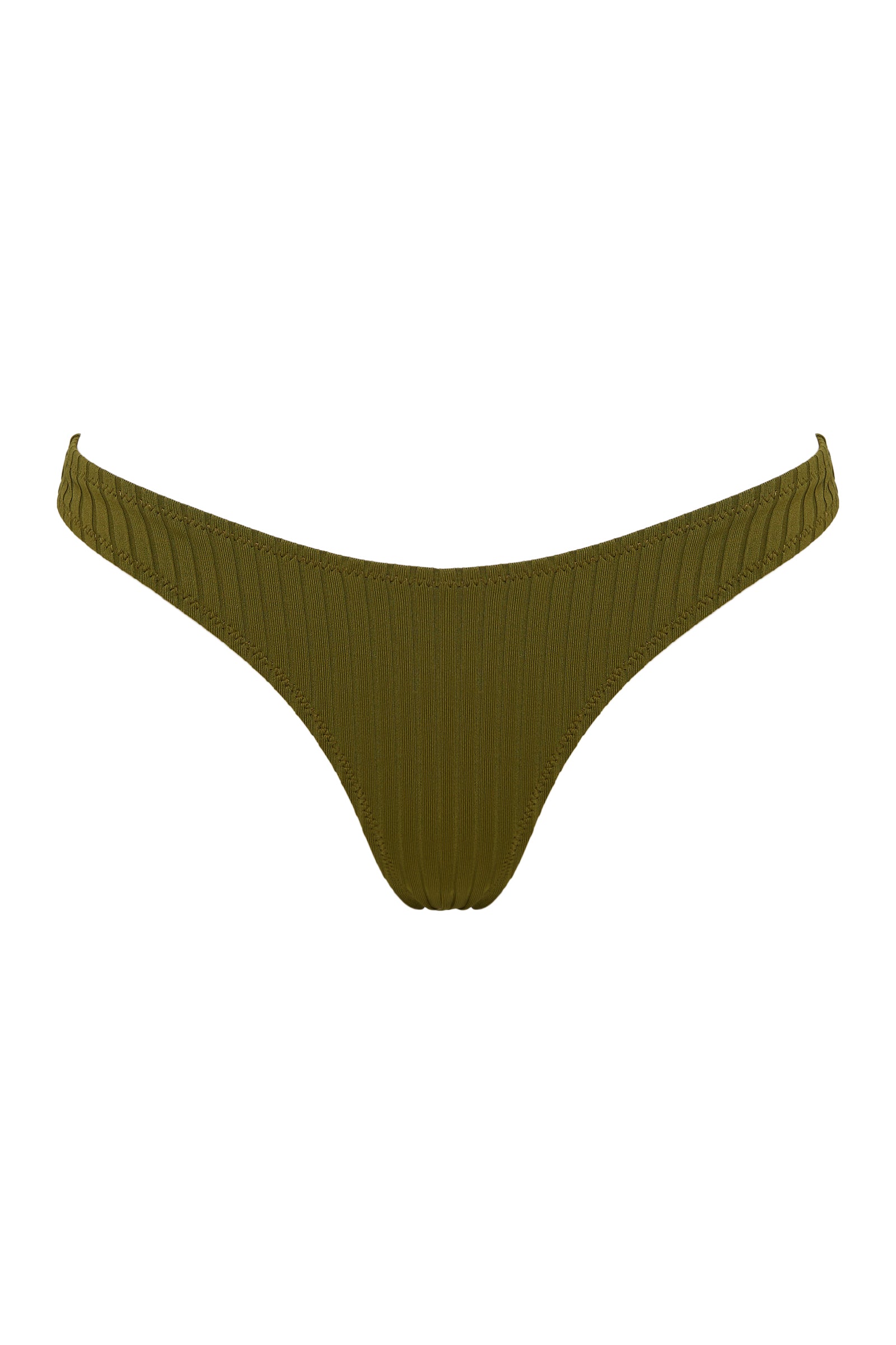 Rib Cheeky Brief Deep Olive 