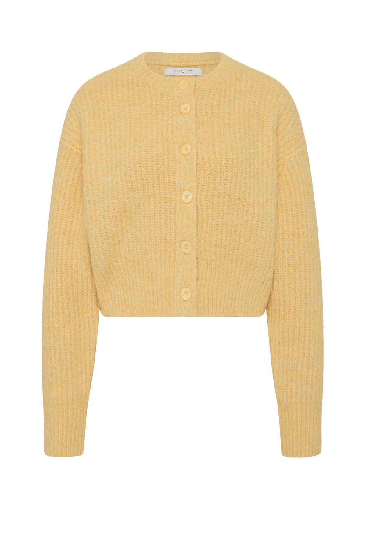Nixon Cropped Cardigan Butter 