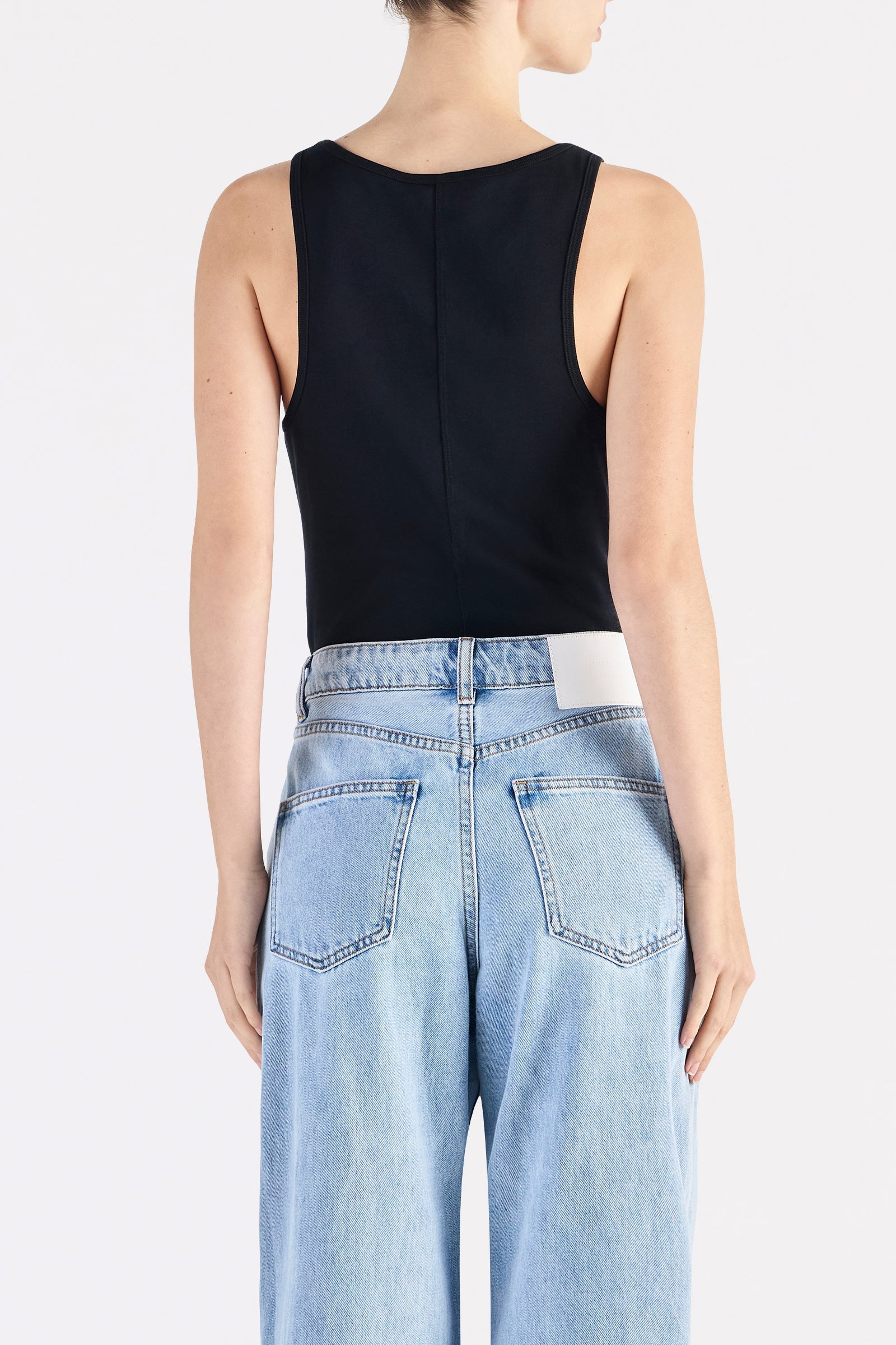 Organic 90s Singlet Black 