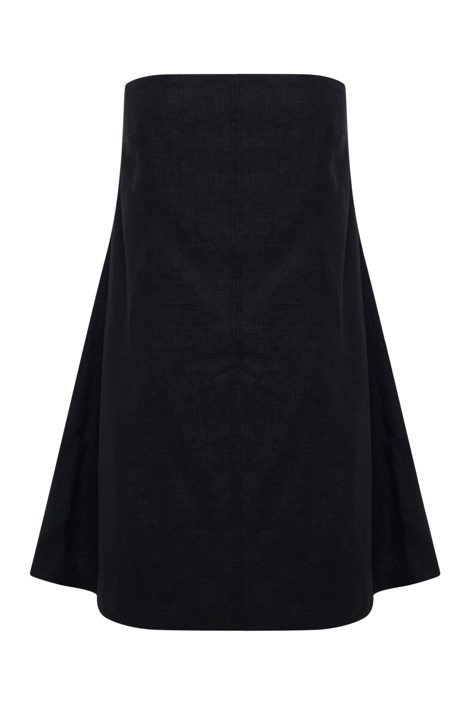 Elyse Linen Mini Dress Black 