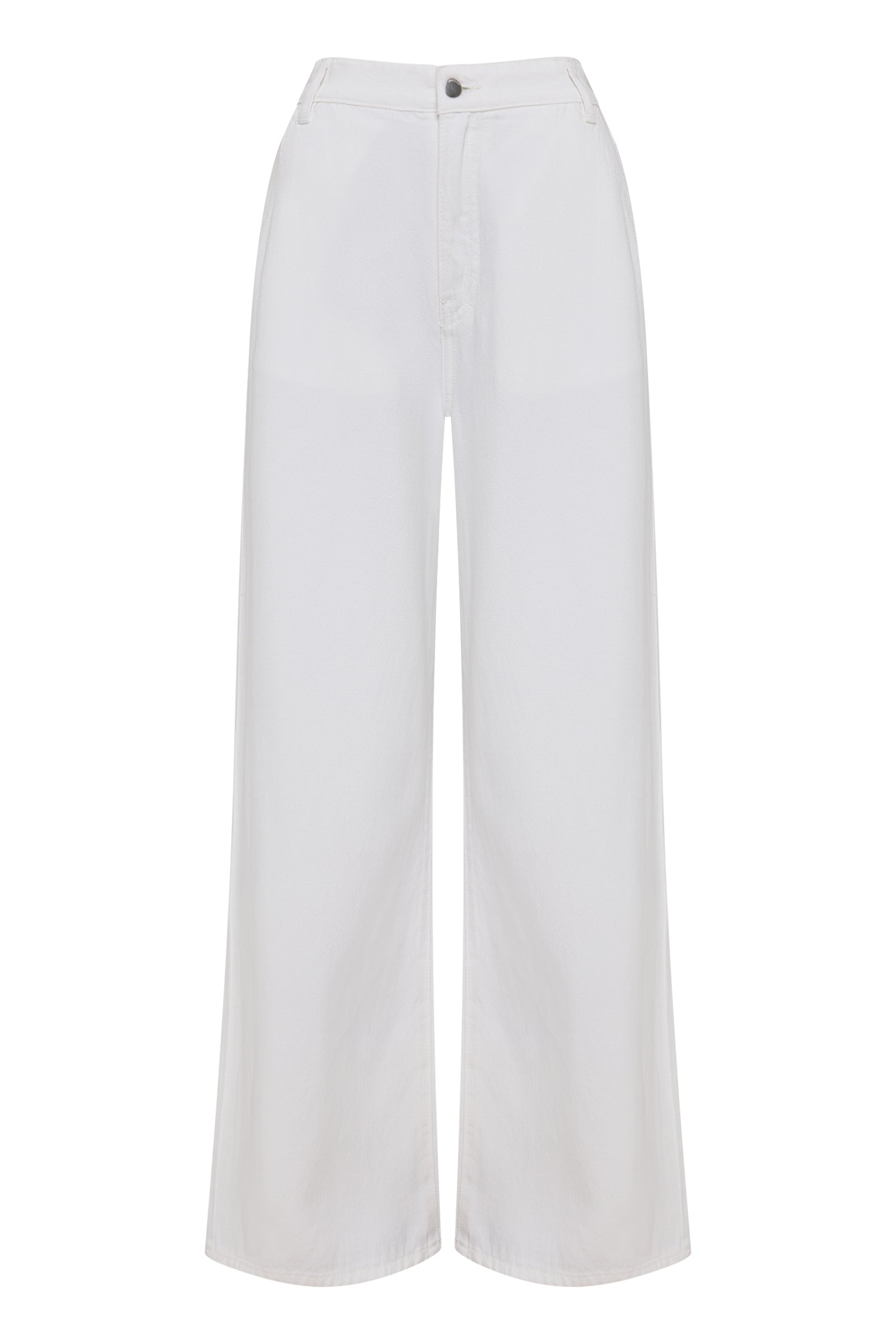 Ace Tencel Denim Pant White 