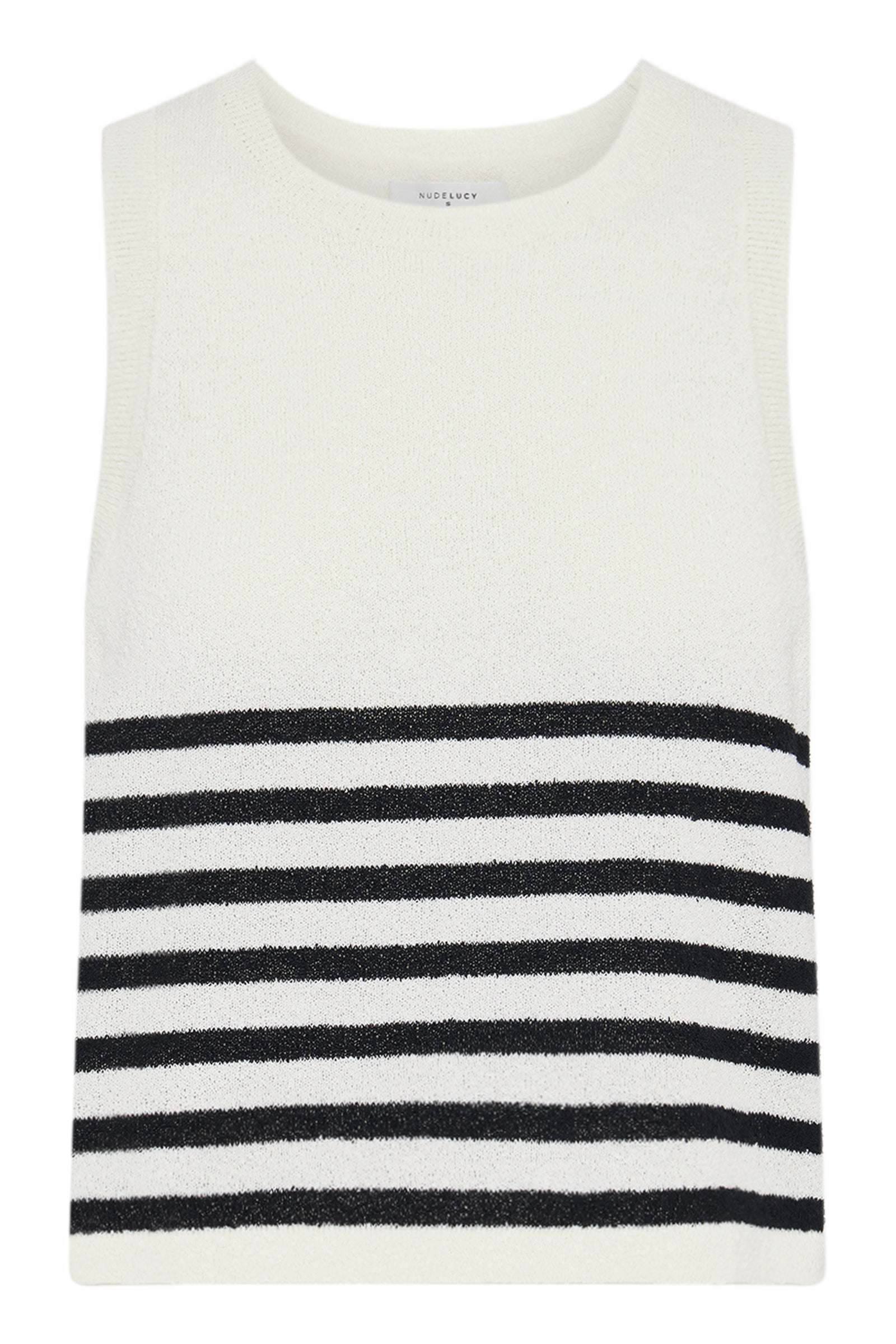 Marika Knit Tank Black Stripe 