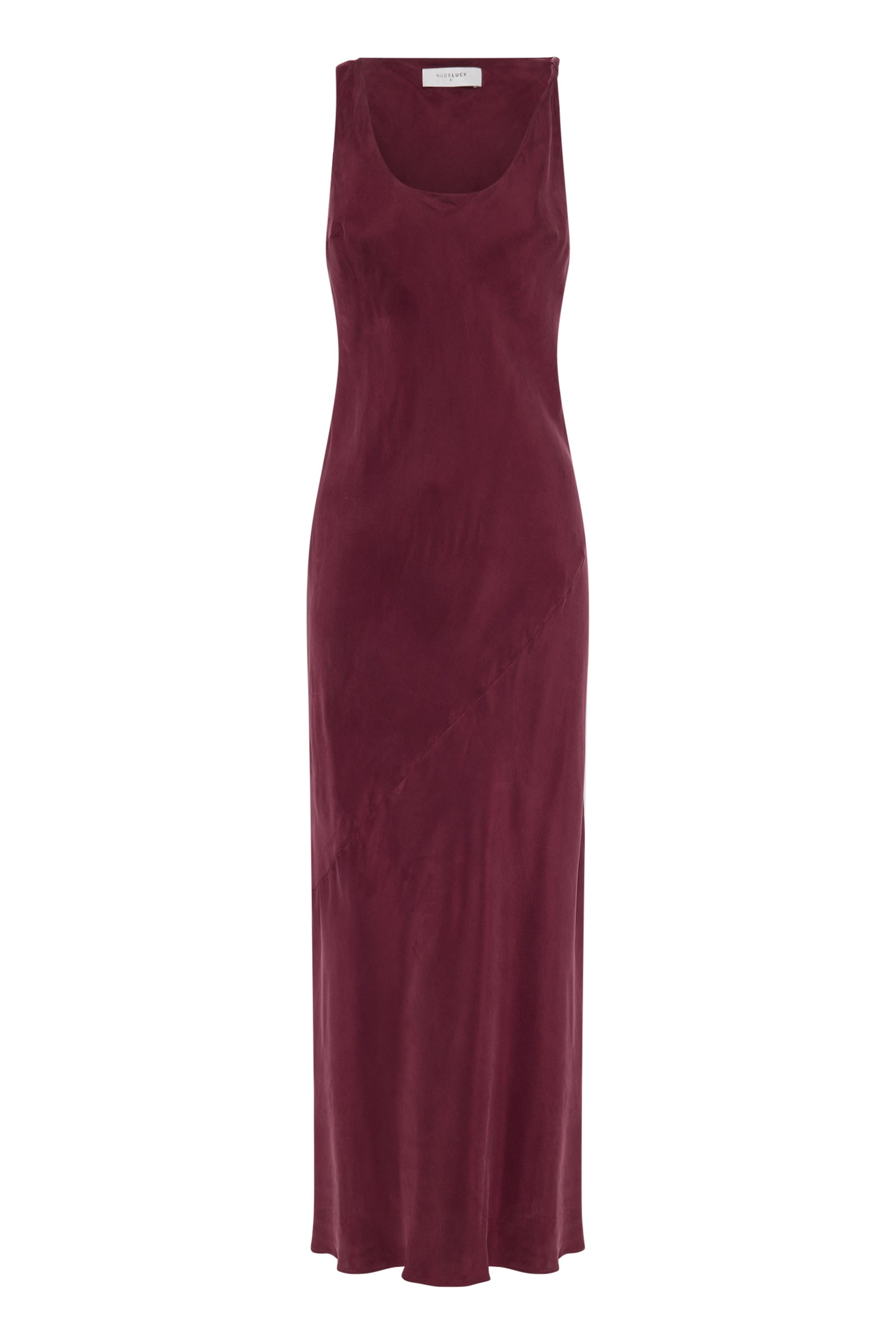 Amaya Cupro Dress Merlot 
