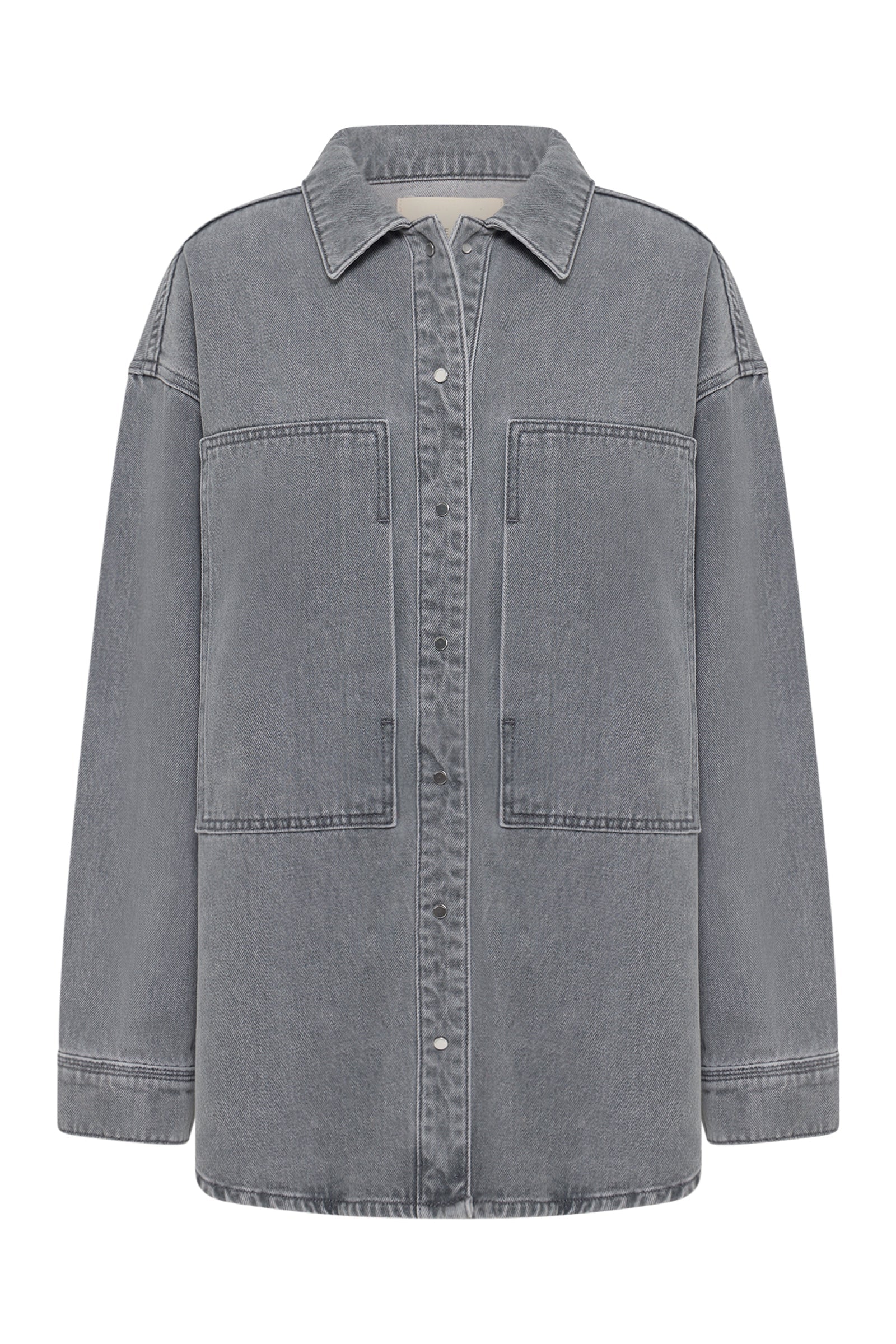 Calvi Denim Shacket Steel 