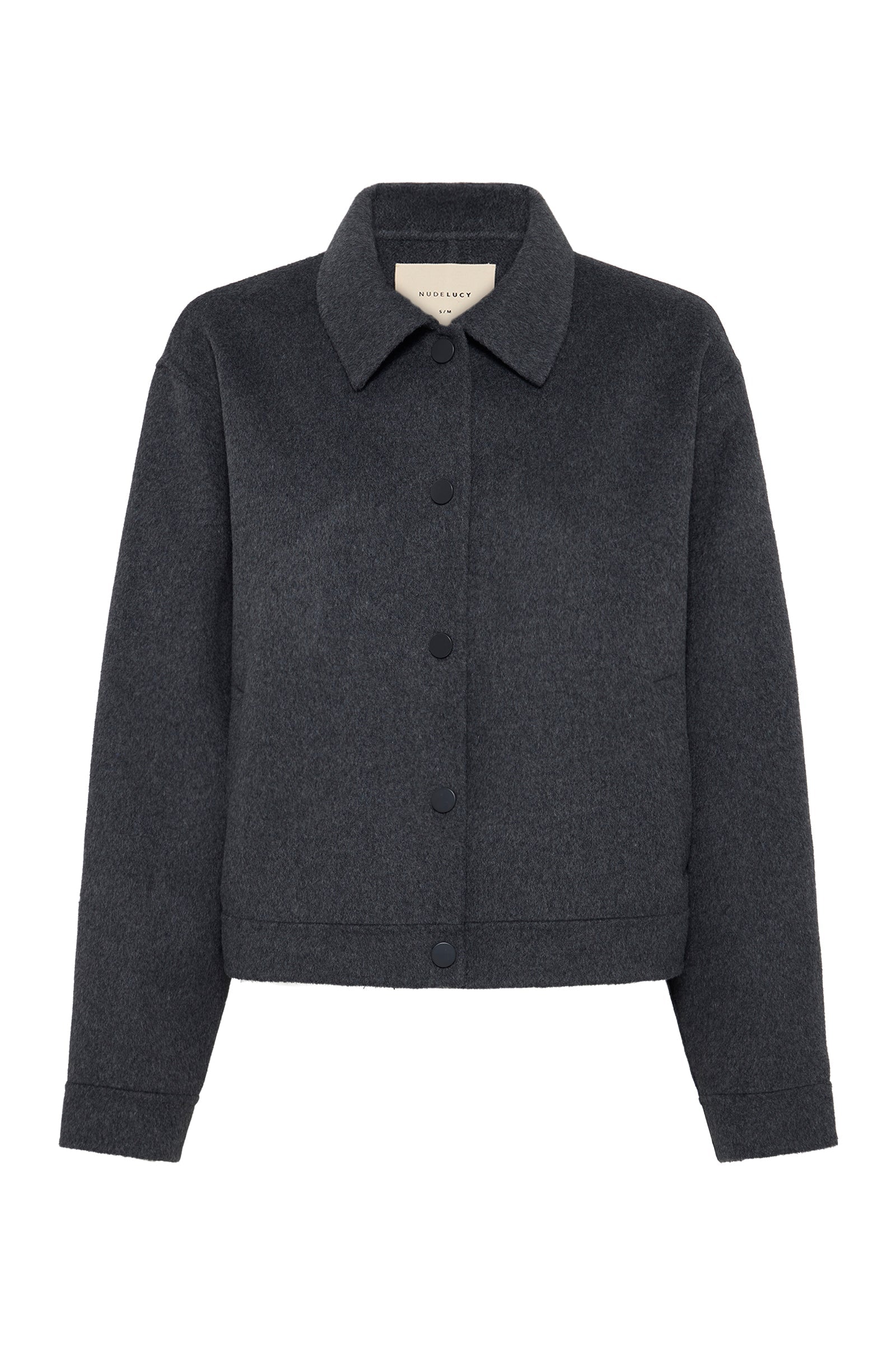 Jayden Wool Jacket Charcoal 