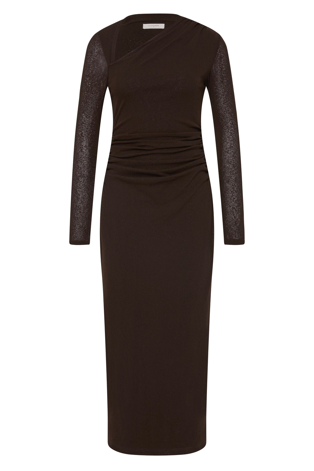 Marti Mesh Maxi Dress Espresso 