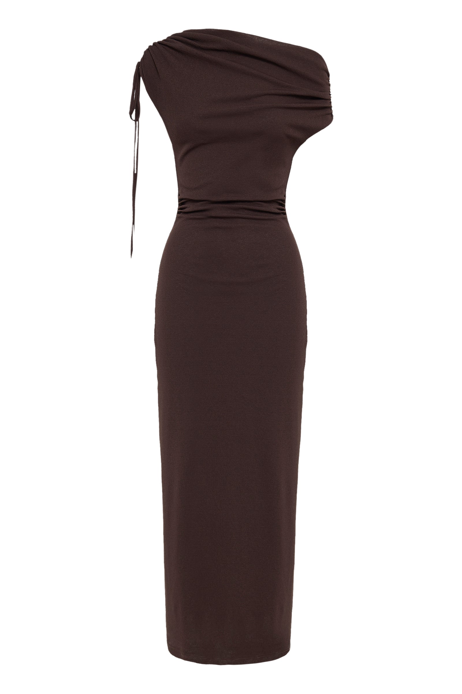 Lani Mesh Maxi Dress Chocolate 