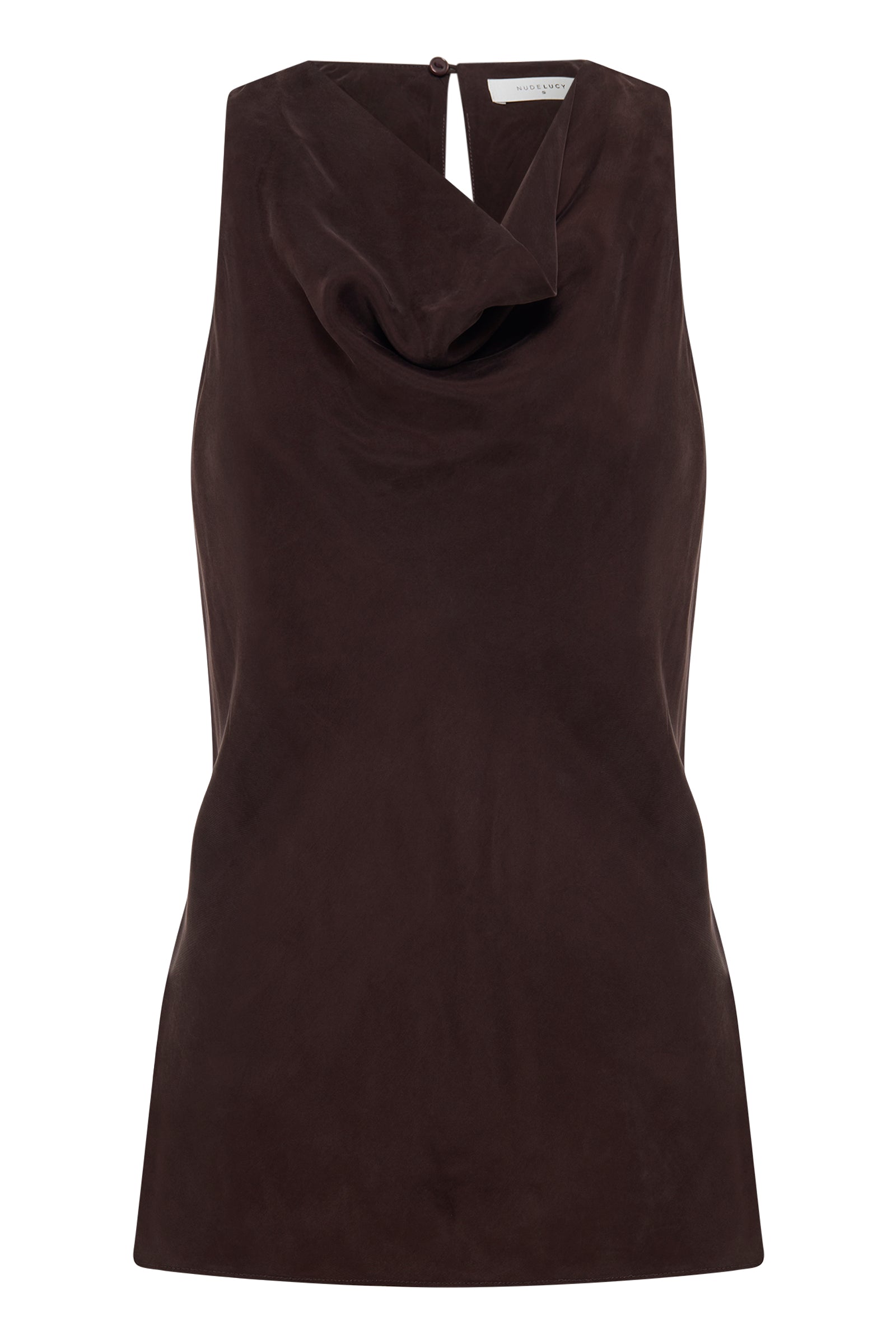 Dara Cupro Top Chocolate 
