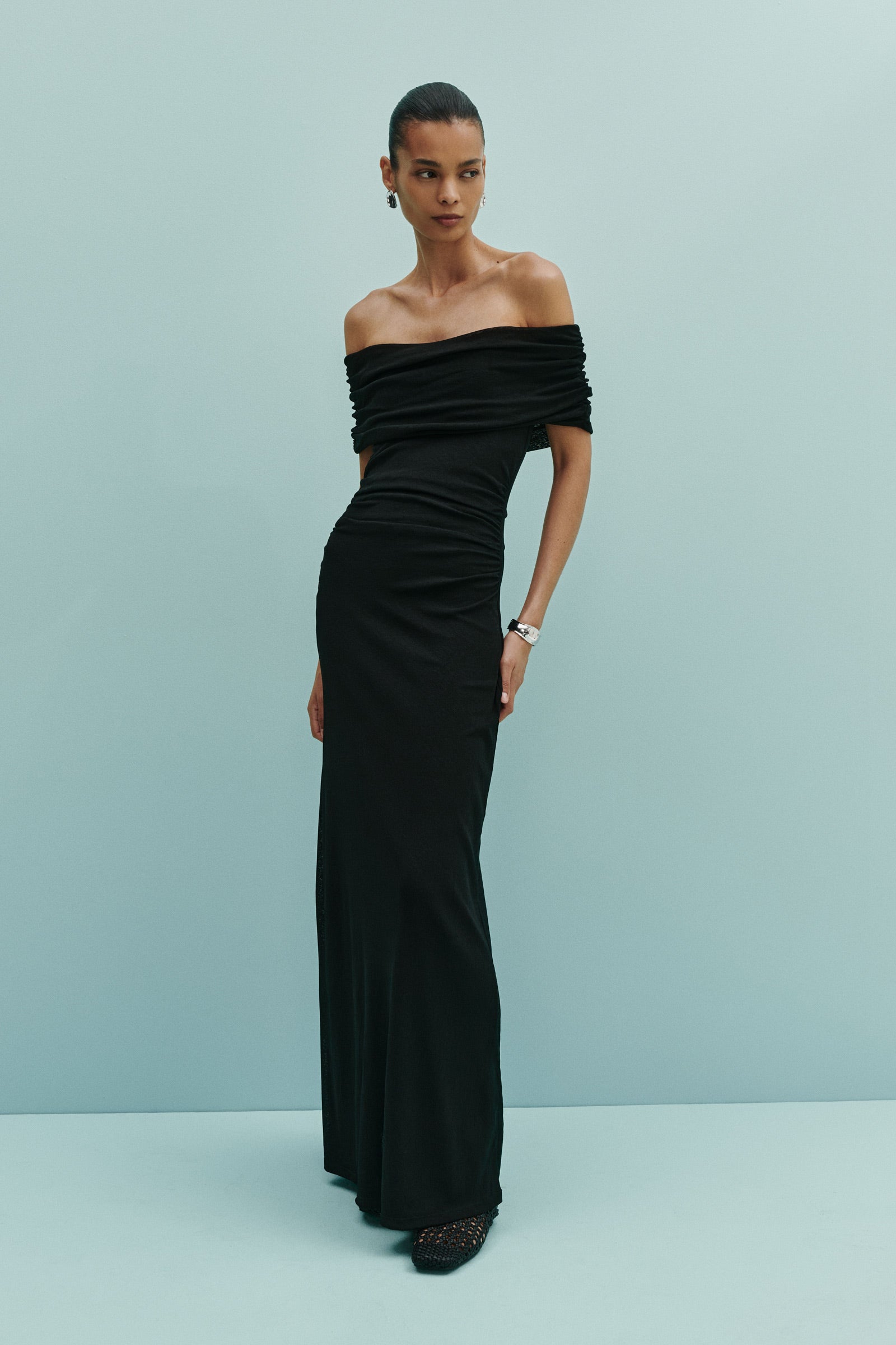 Rue Mesh Dress Black 