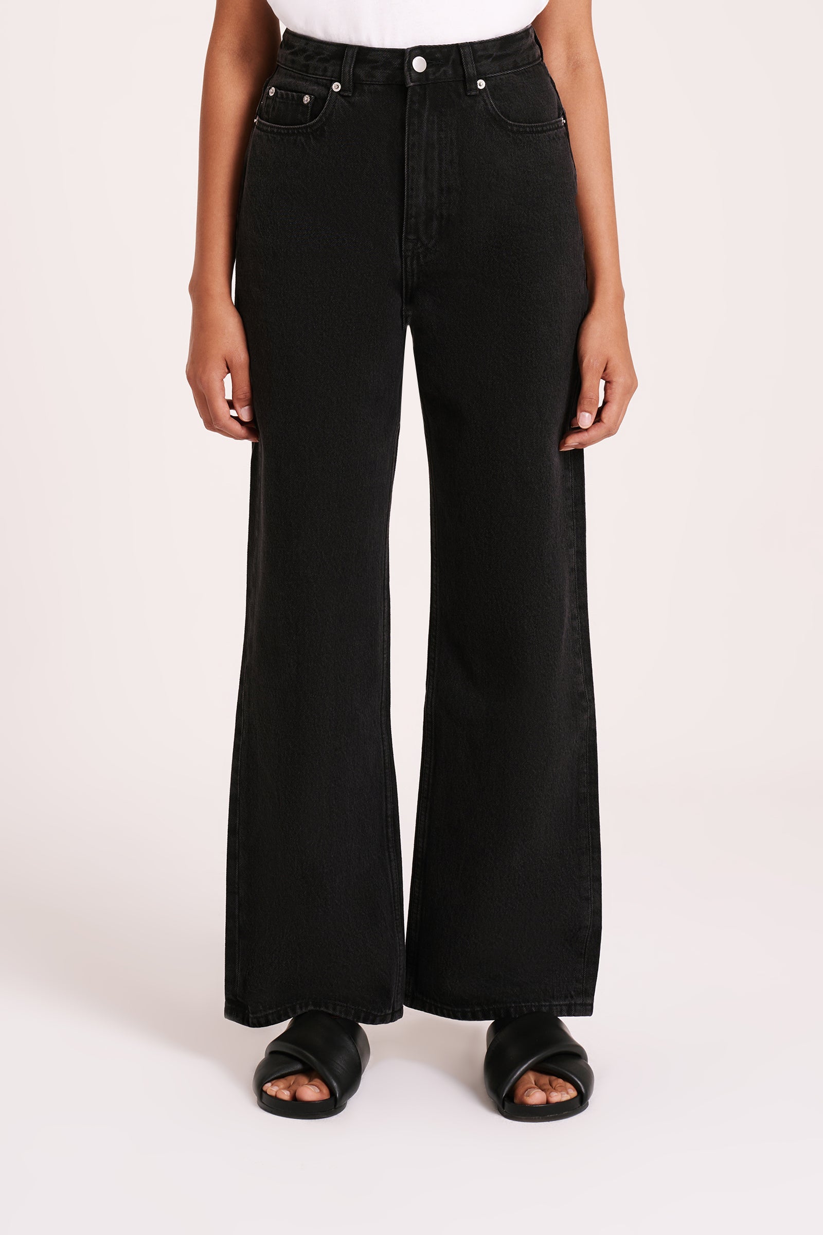 Organic Relaxed Leg Jean Vintage Black 