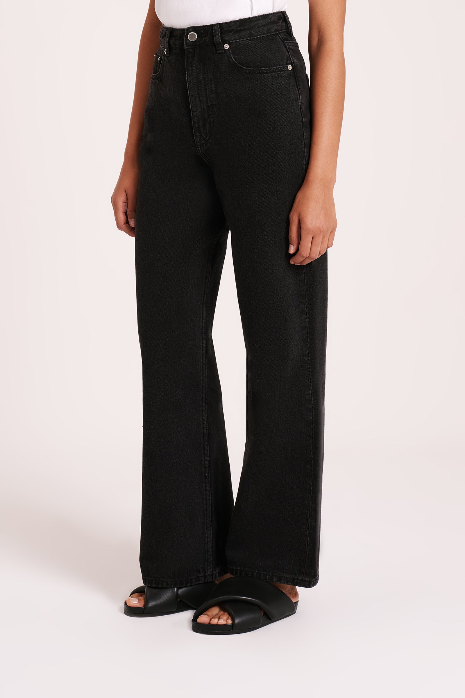 Organic Relaxed Leg Jean Vintage Black 
