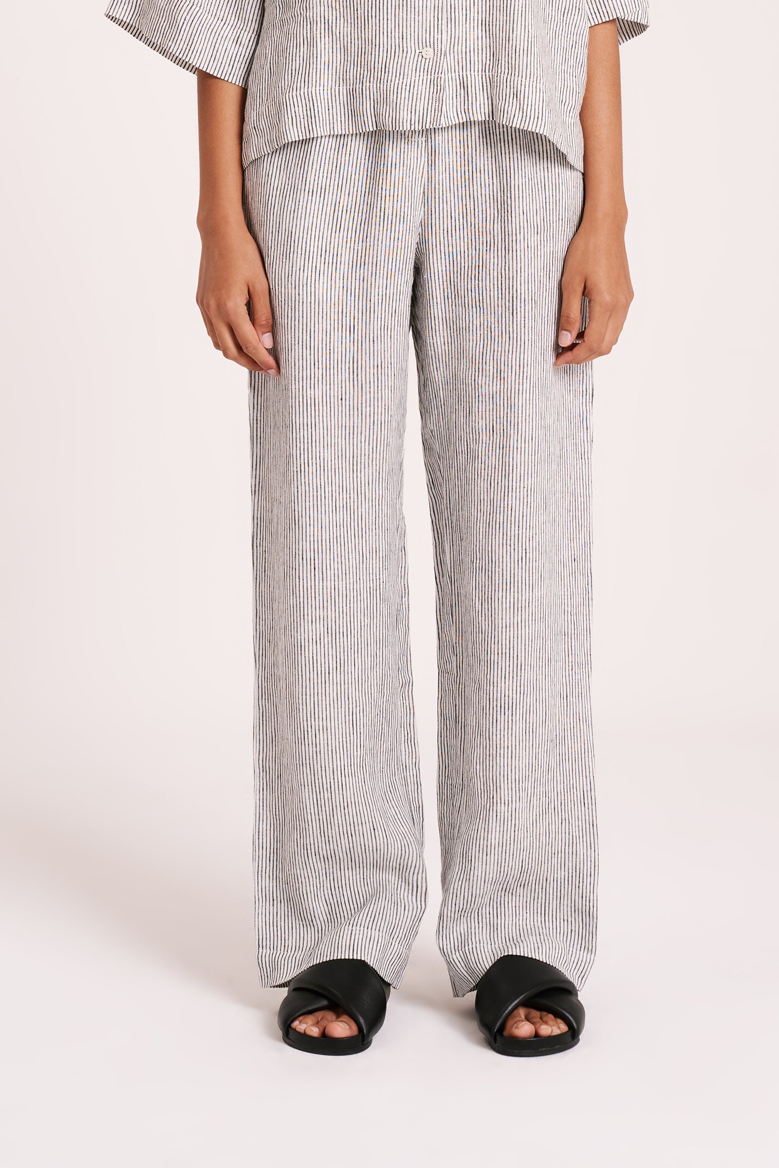 Lounge Stripe Linen Pant Pinstripe 