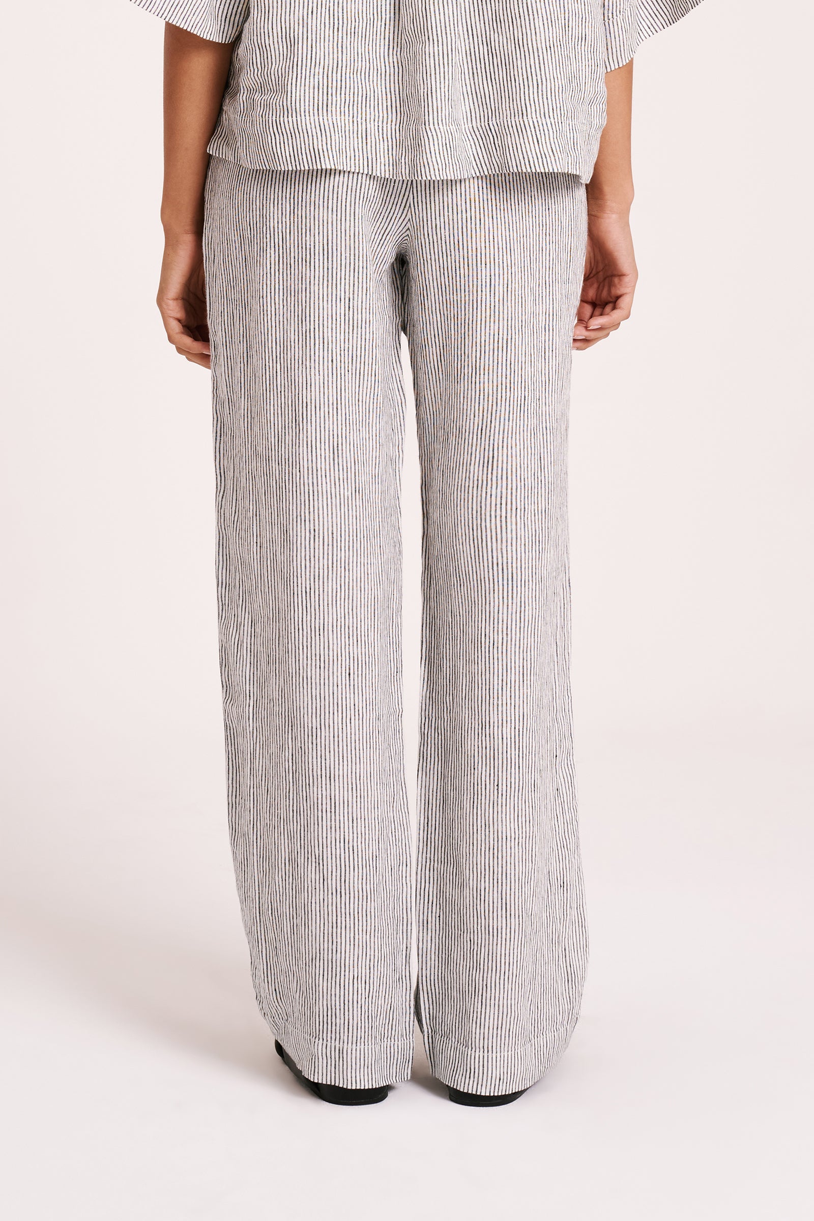 Lounge Stripe Linen Pant Pinstripe 