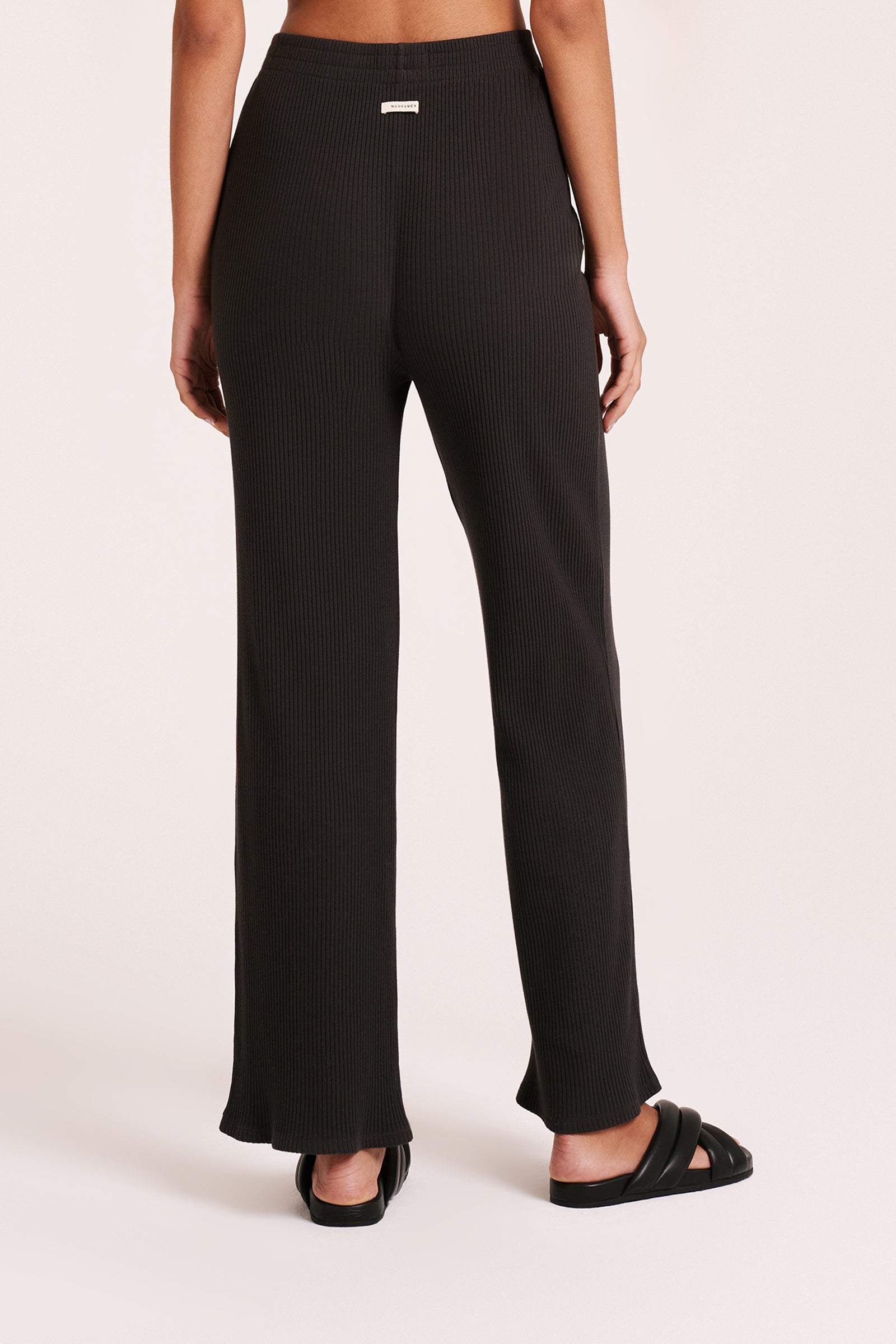 Nude Lounge Ribbed Pant Coal 