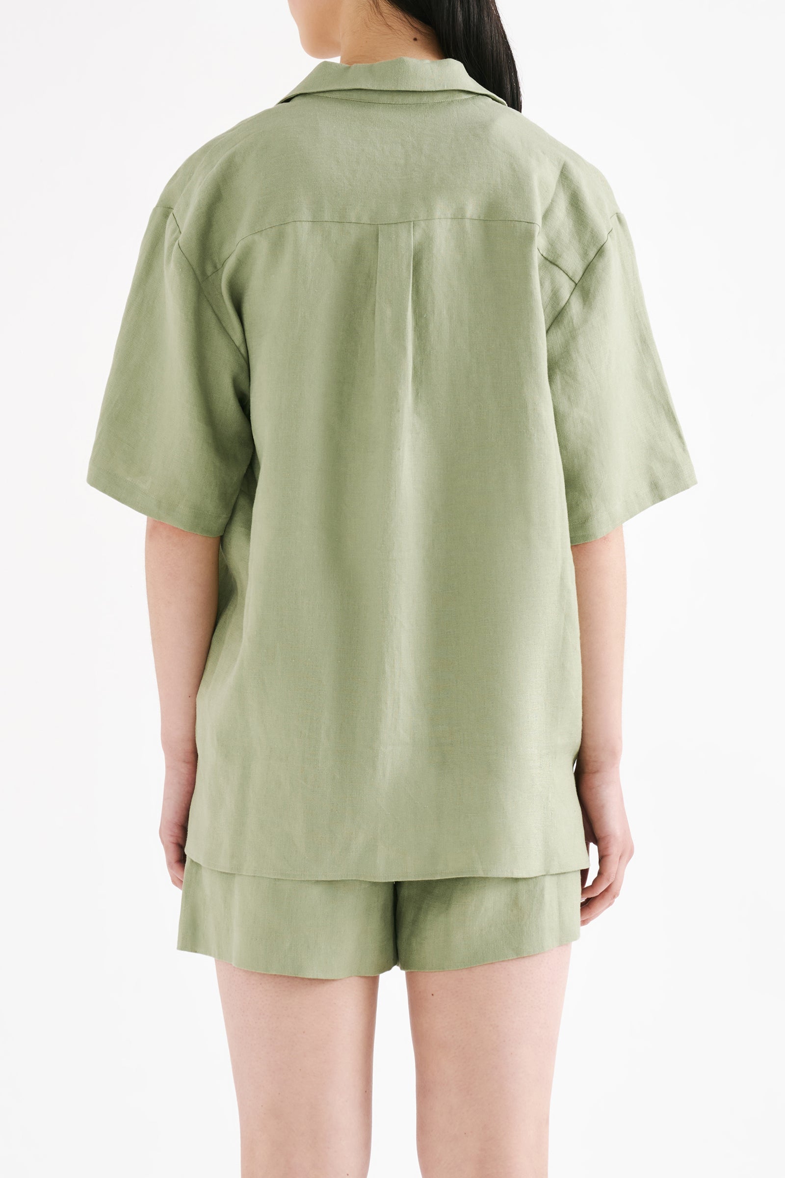 Thilda Linen Shirt Sage 