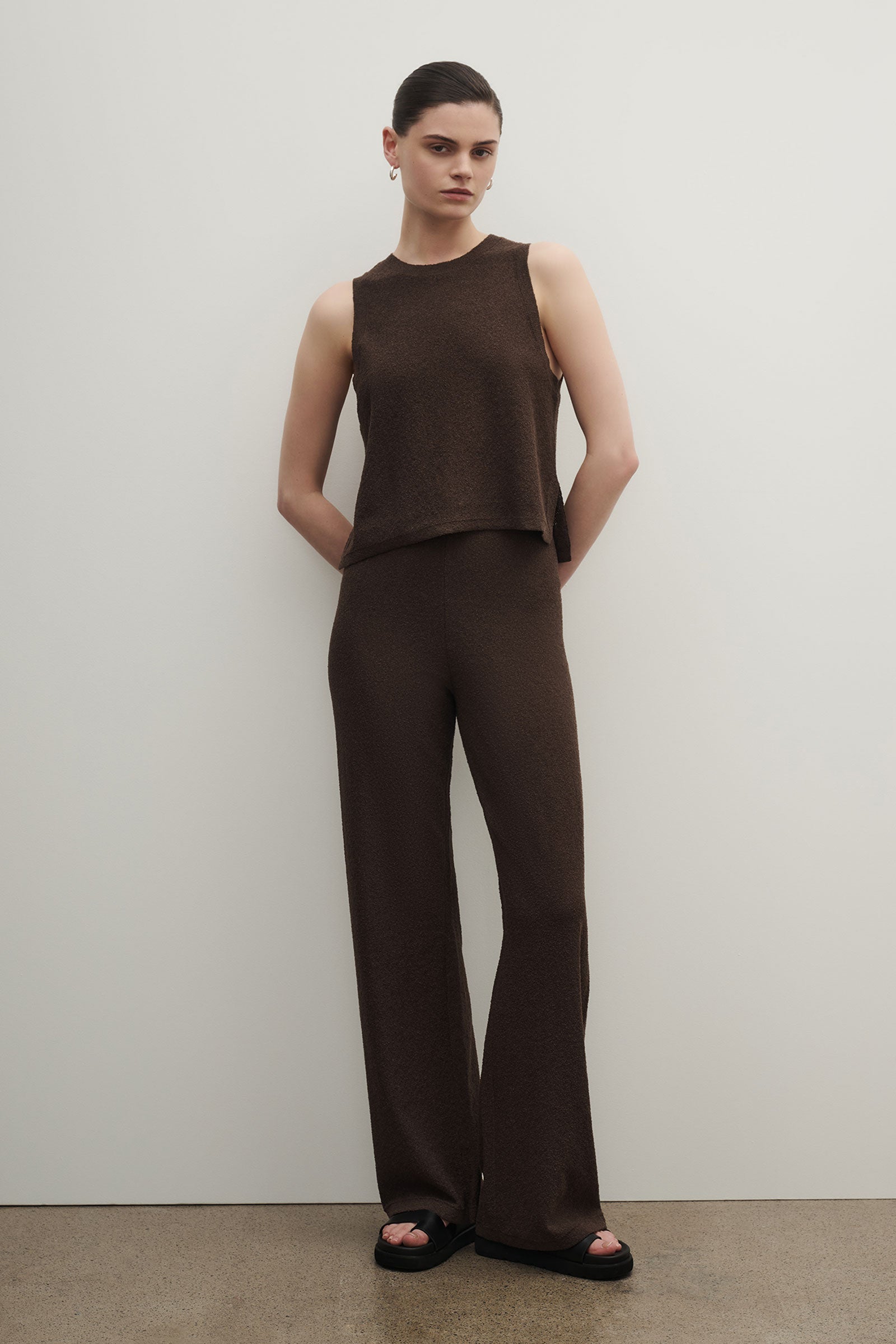 Zosia Knit Pant Chocolate 