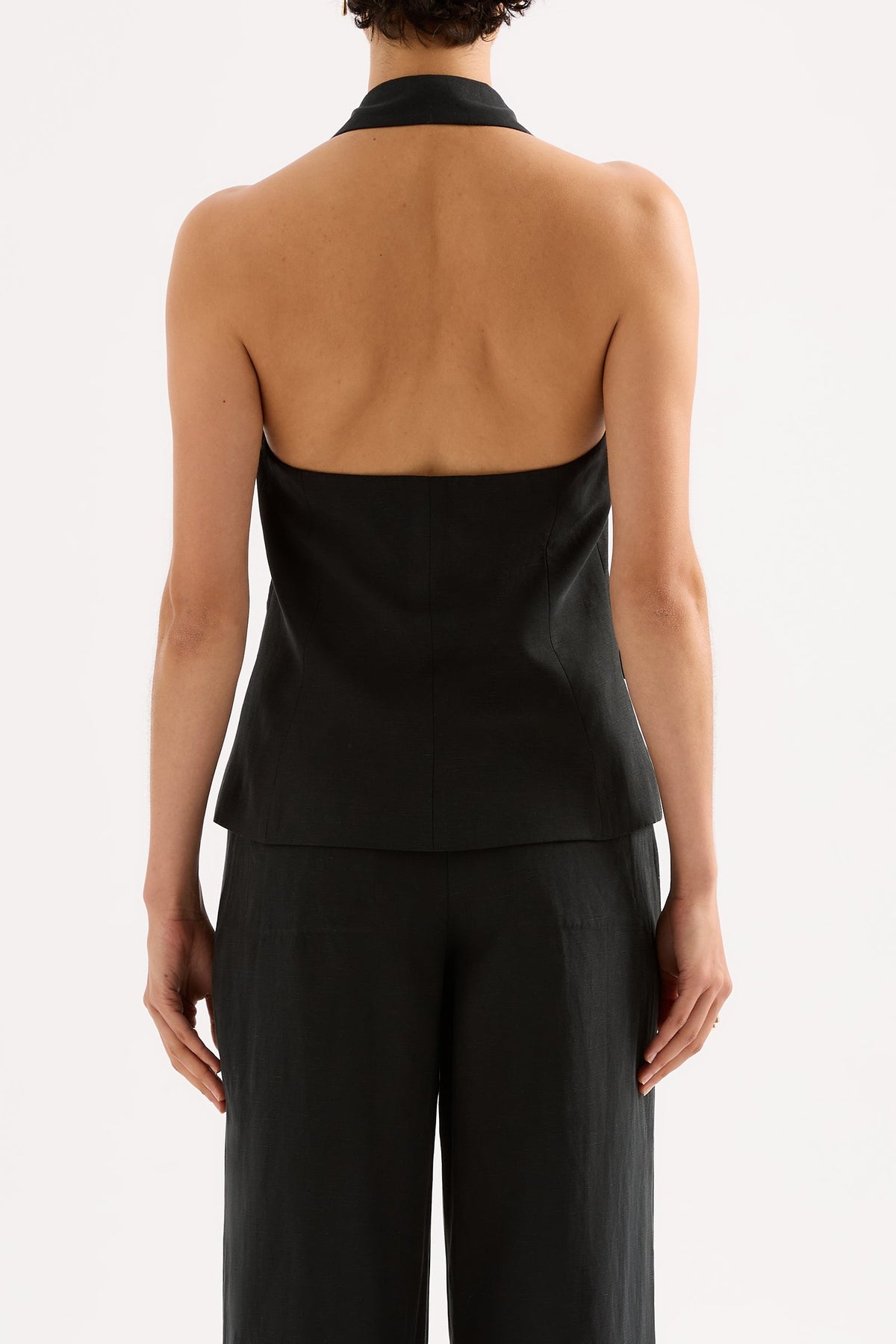 Esther Tailored Vest Black 