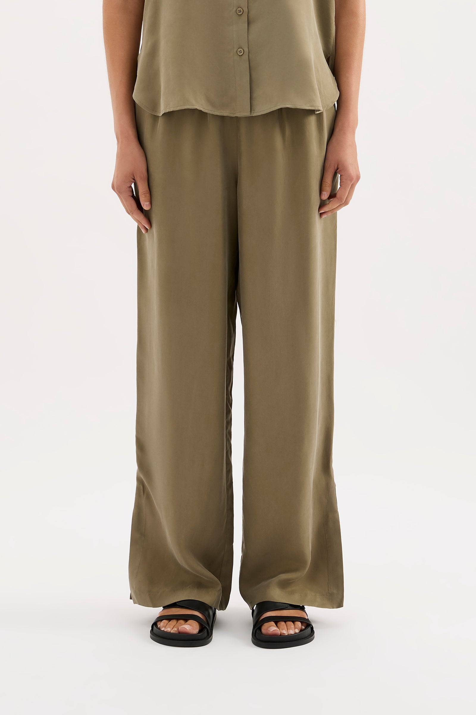 Dara Cupro Pant Sage 