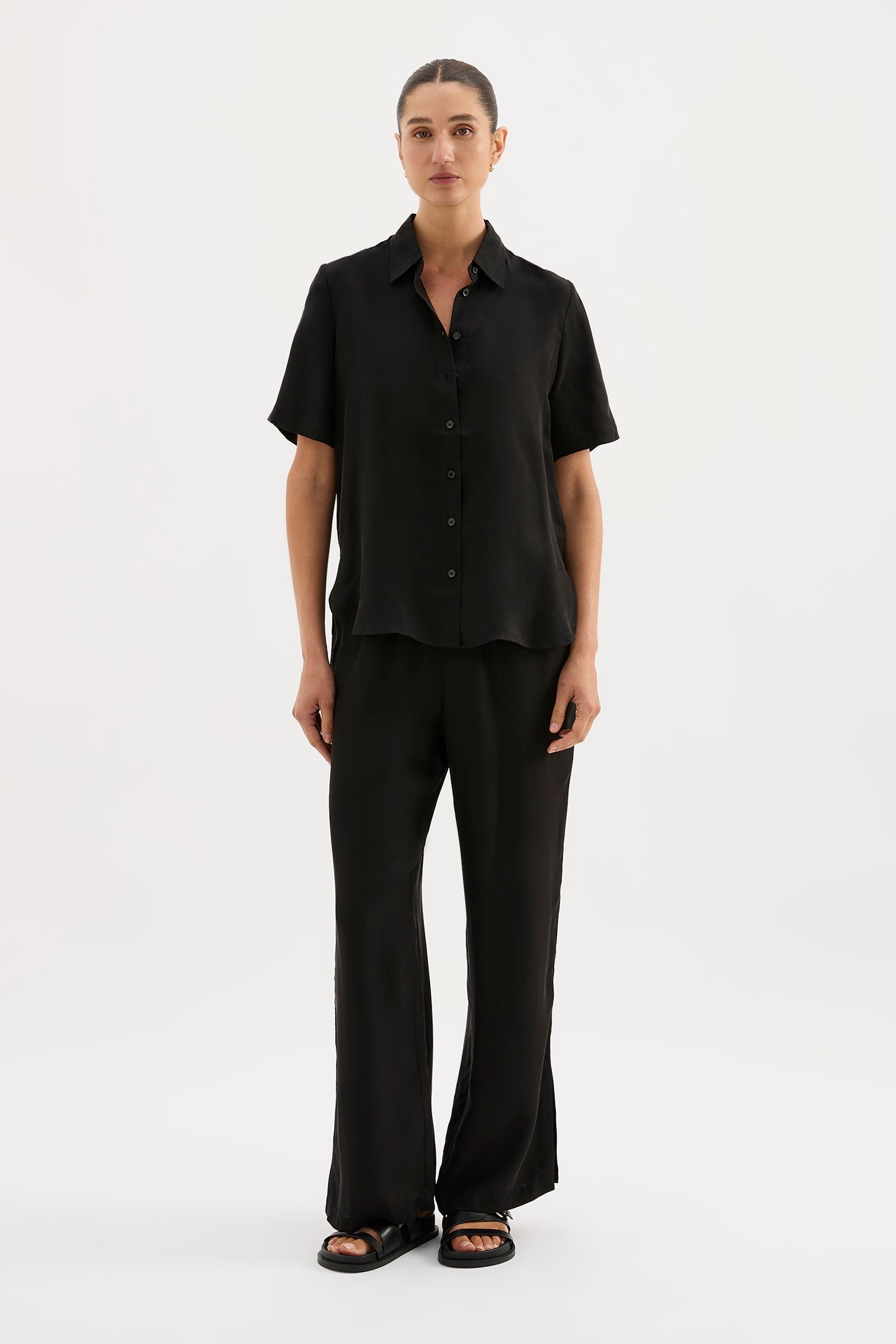 Dara Cupro Pant Black 