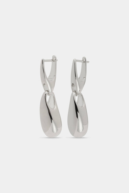 Valentine Drop Earrings Silver 