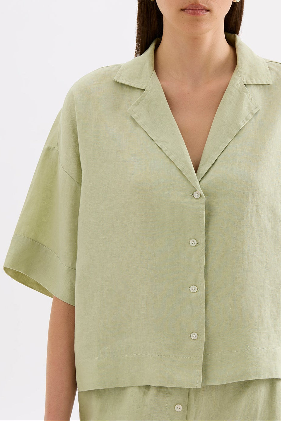 Lounge Linen Shirt Dew 