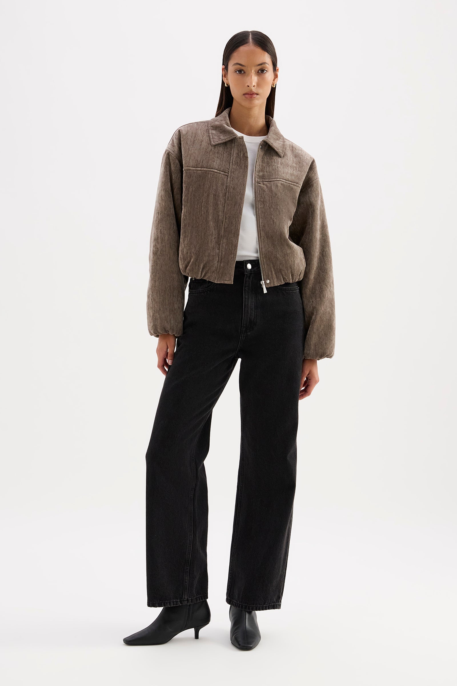 Sabina Bomber Driftwood 