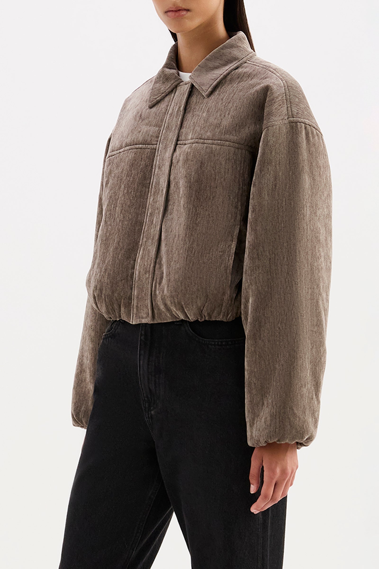 Sabina Bomber Driftwood 