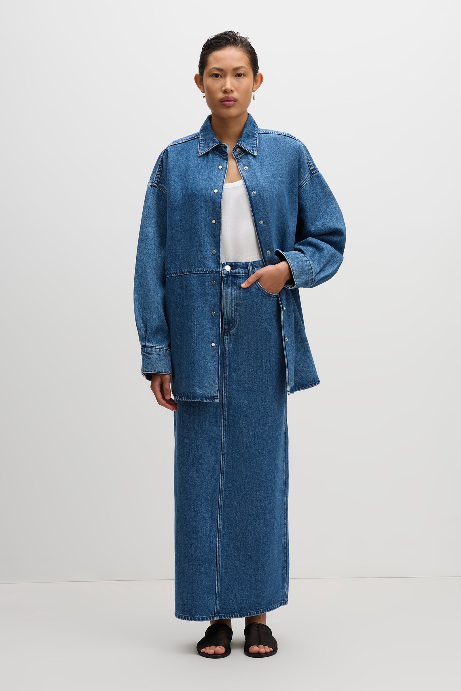 Otis Organic Denim Jacket Fresh Blue 