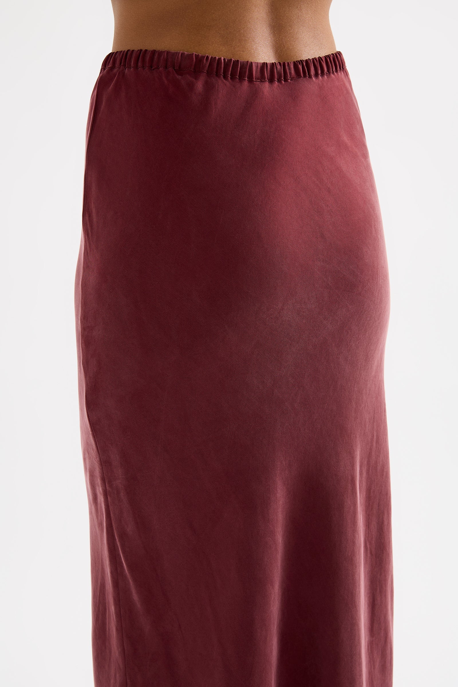 Devin Tencel Maxi Skirt Plum 