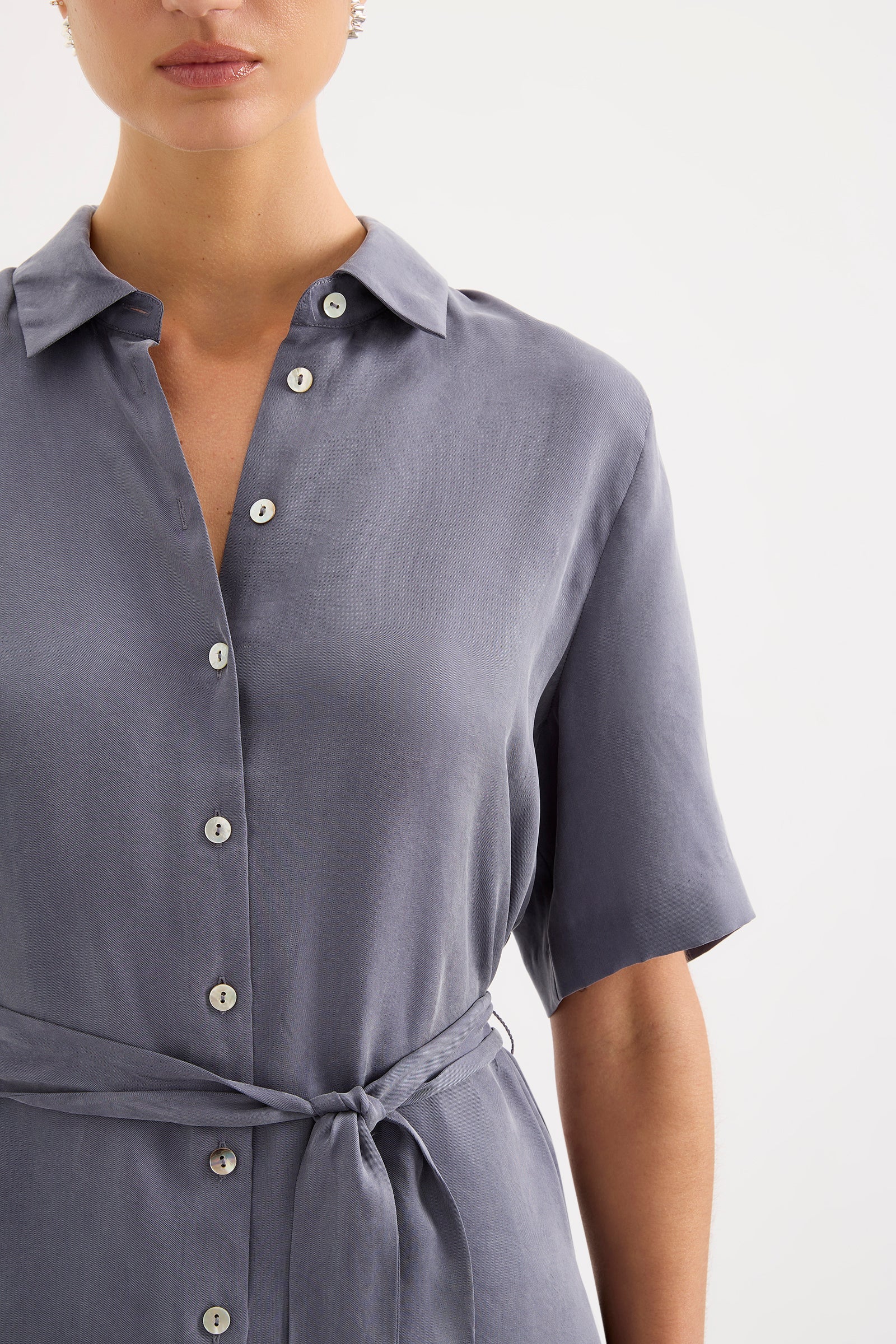 Devin Tencel Shirt Indigo 