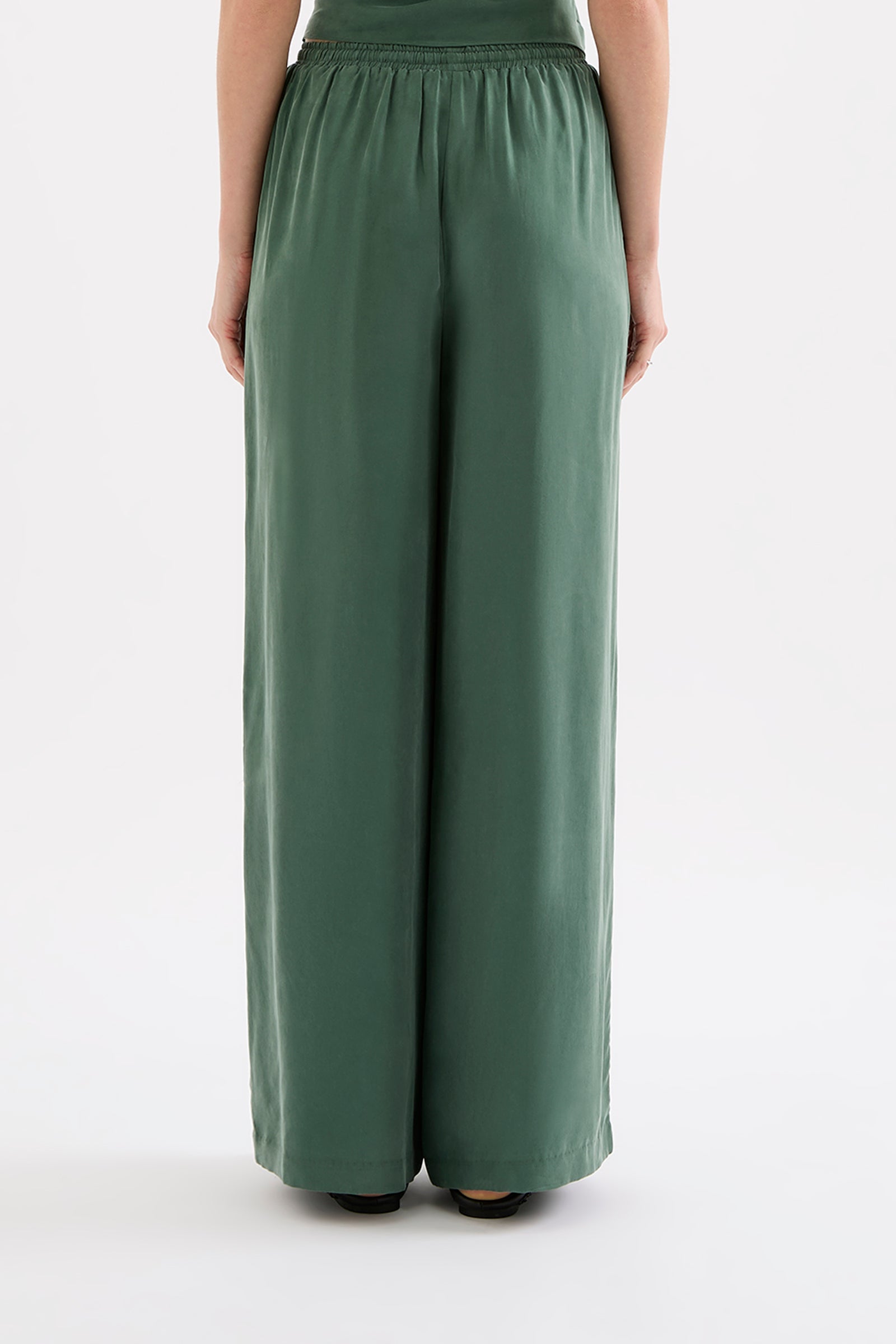 Leon Cupro Pant Emerald 