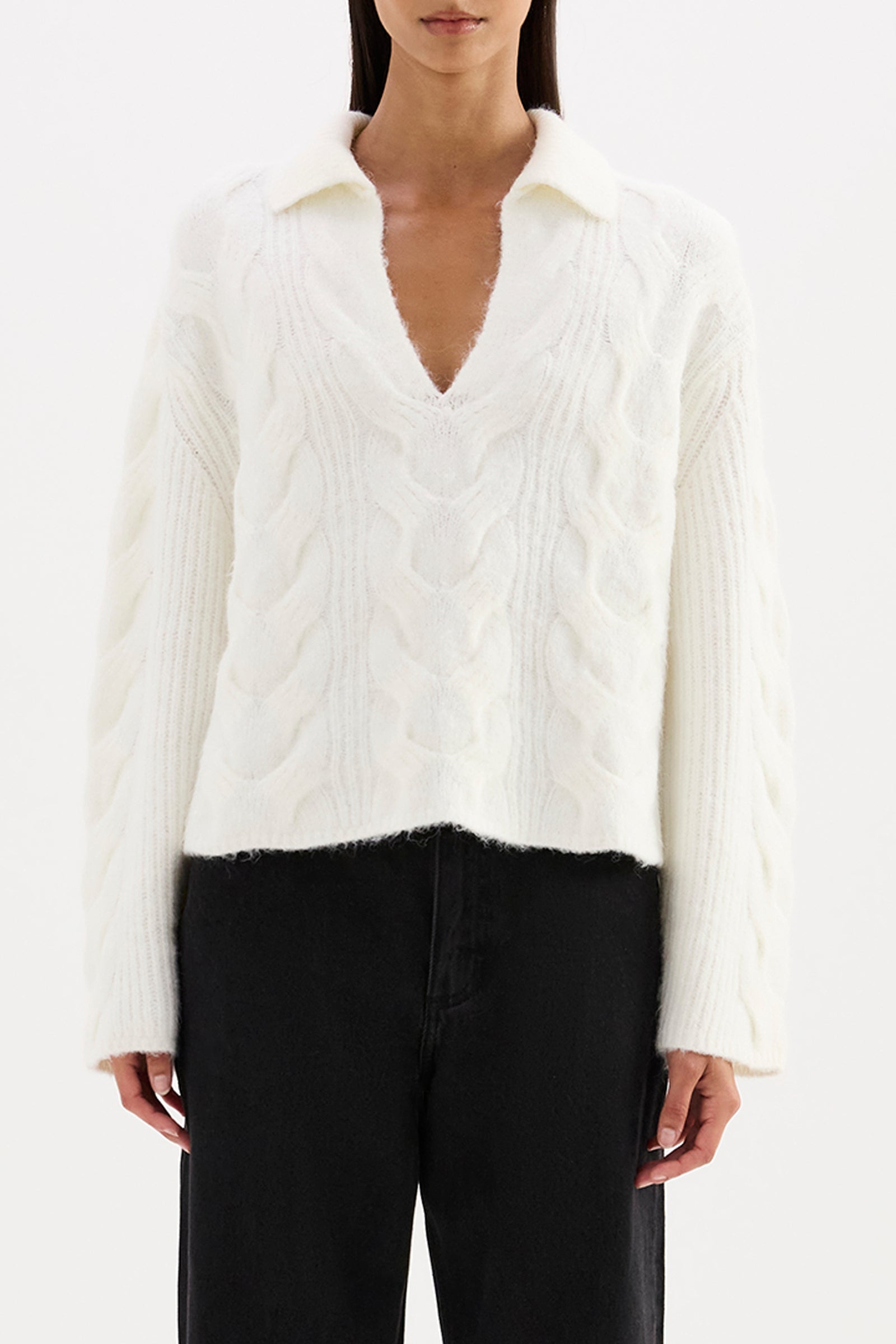 Anise Cable Knit Salt 