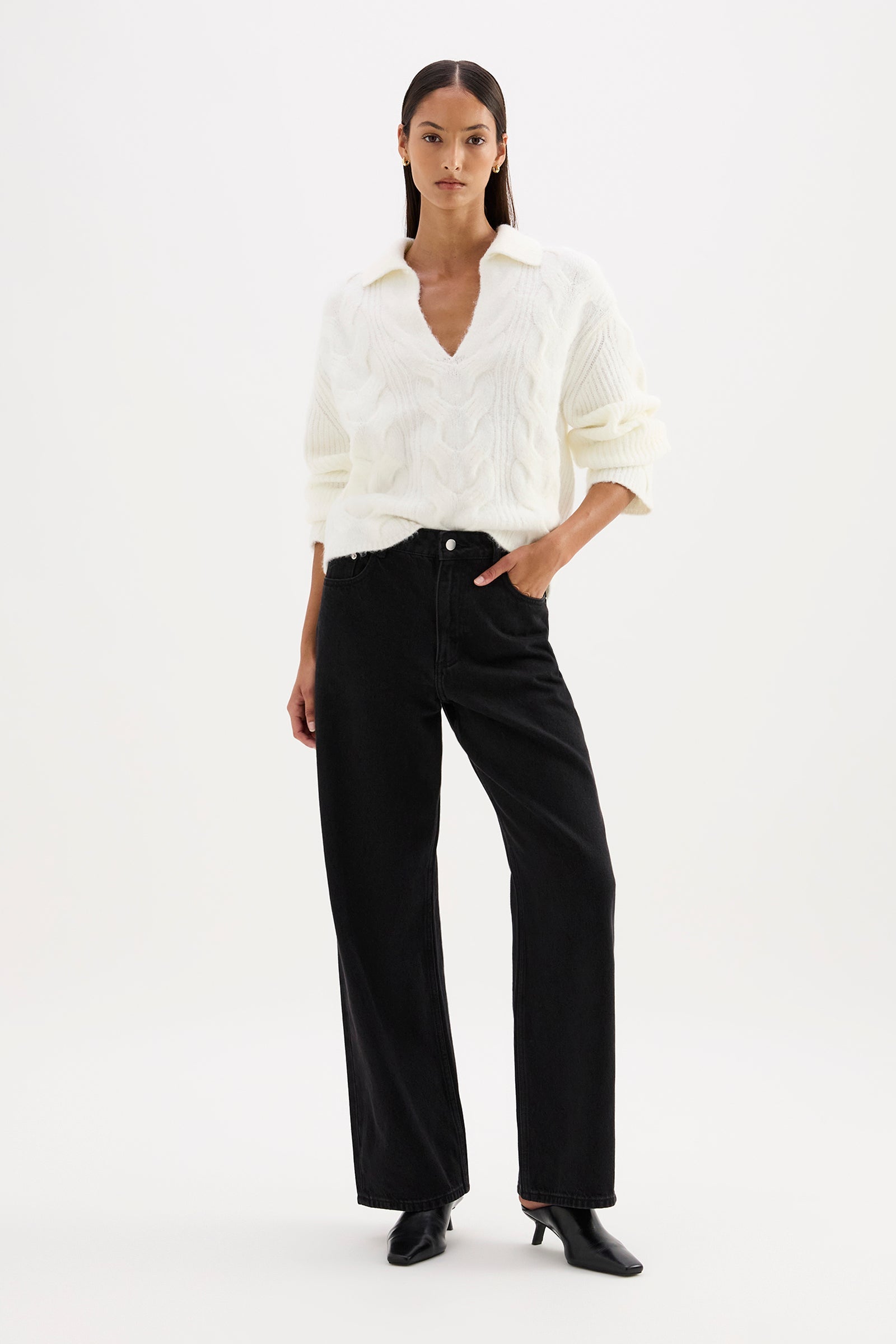 Anise Cable Knit Salt 