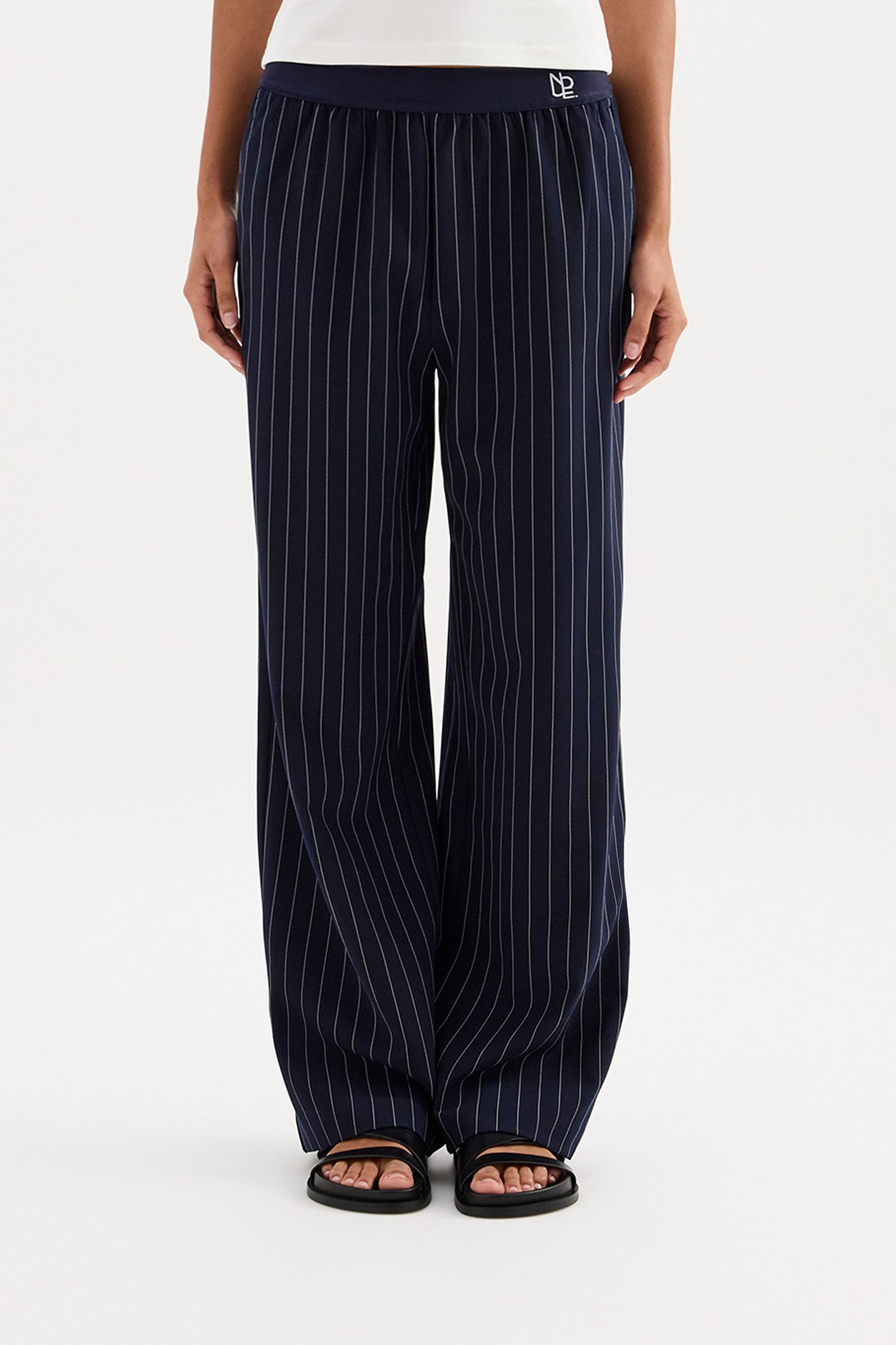 Maree Pinstripe Pant Midnight Stripe 