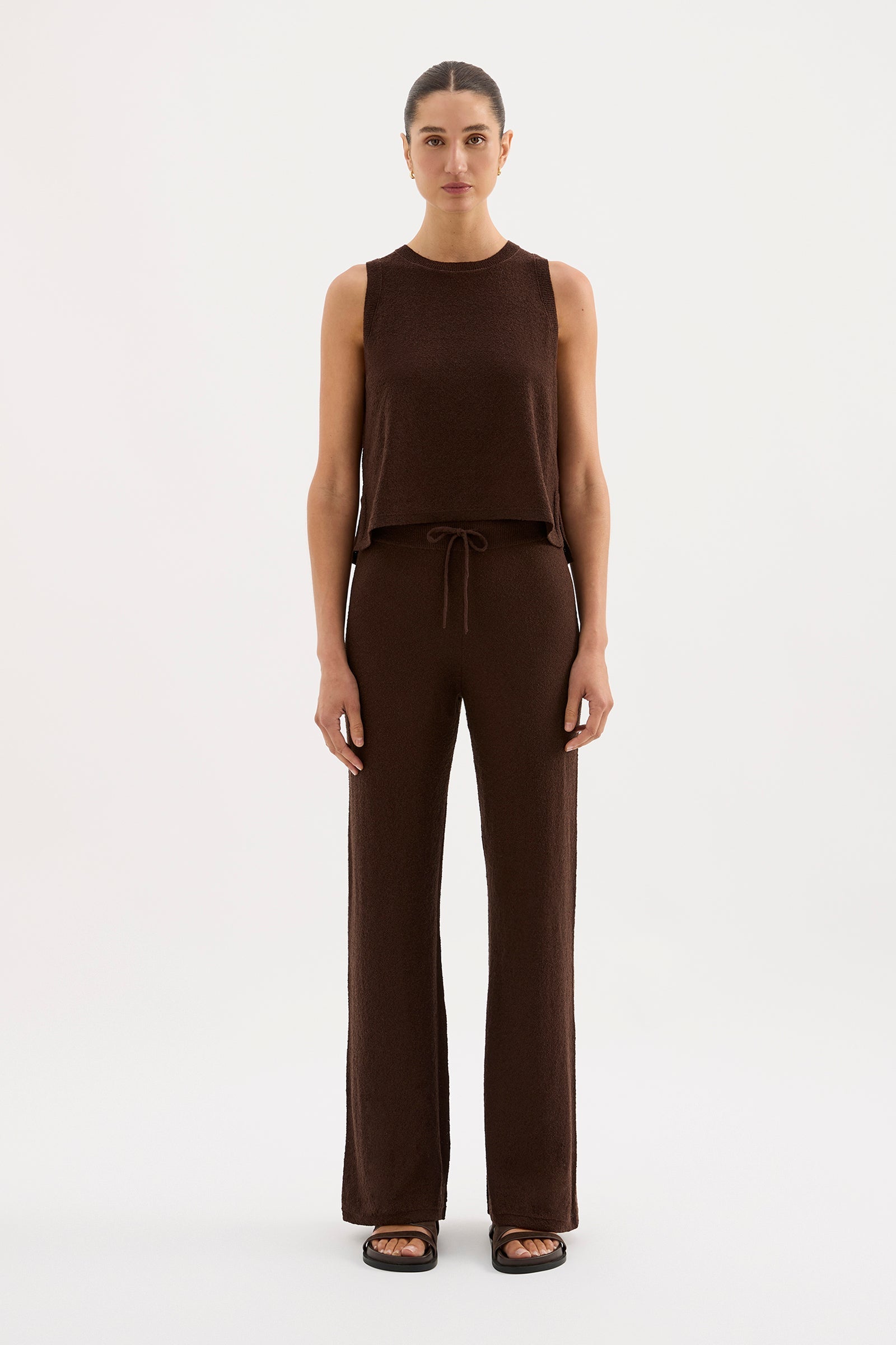 Zosia Knit Tank Chocolate 