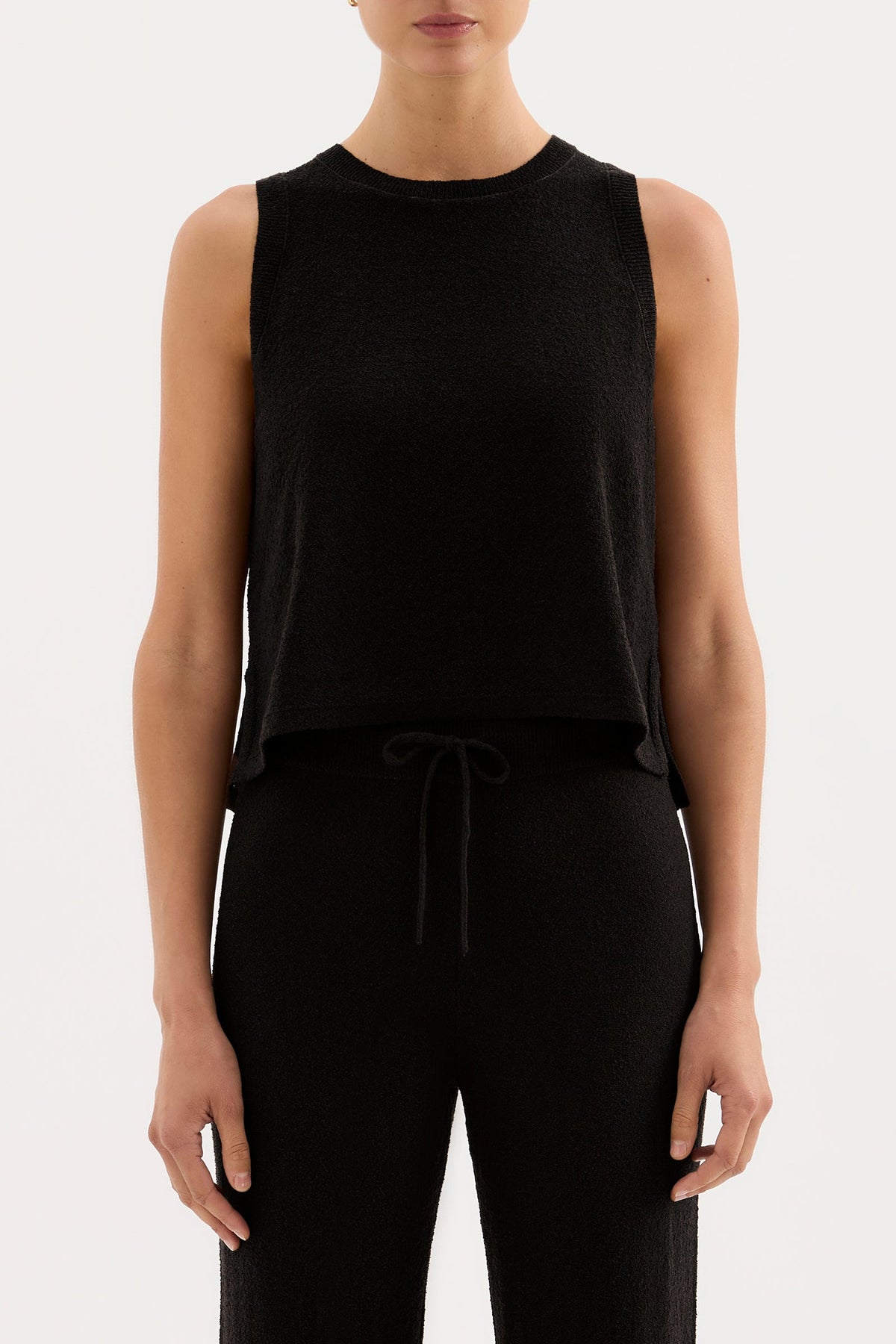 Zosia Knit Tank Black 