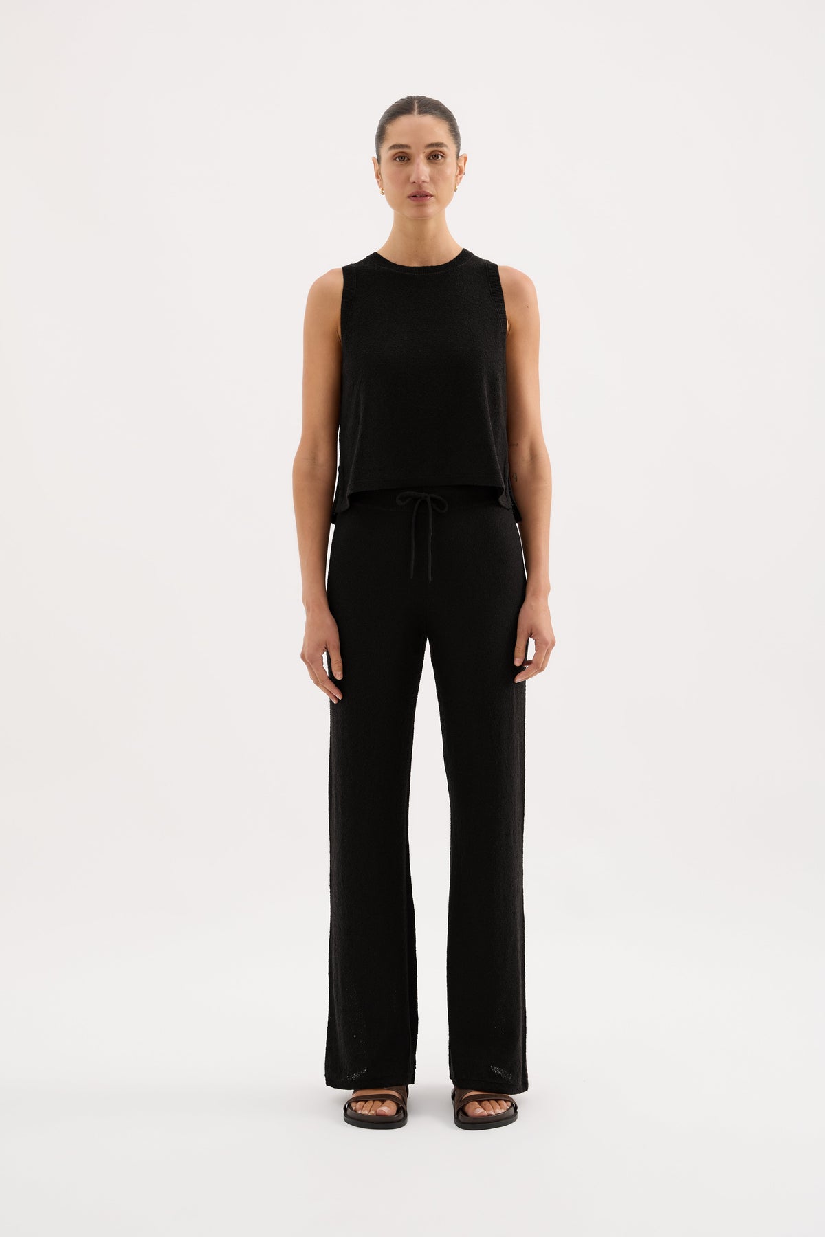 Zosia Knit Tank Black 