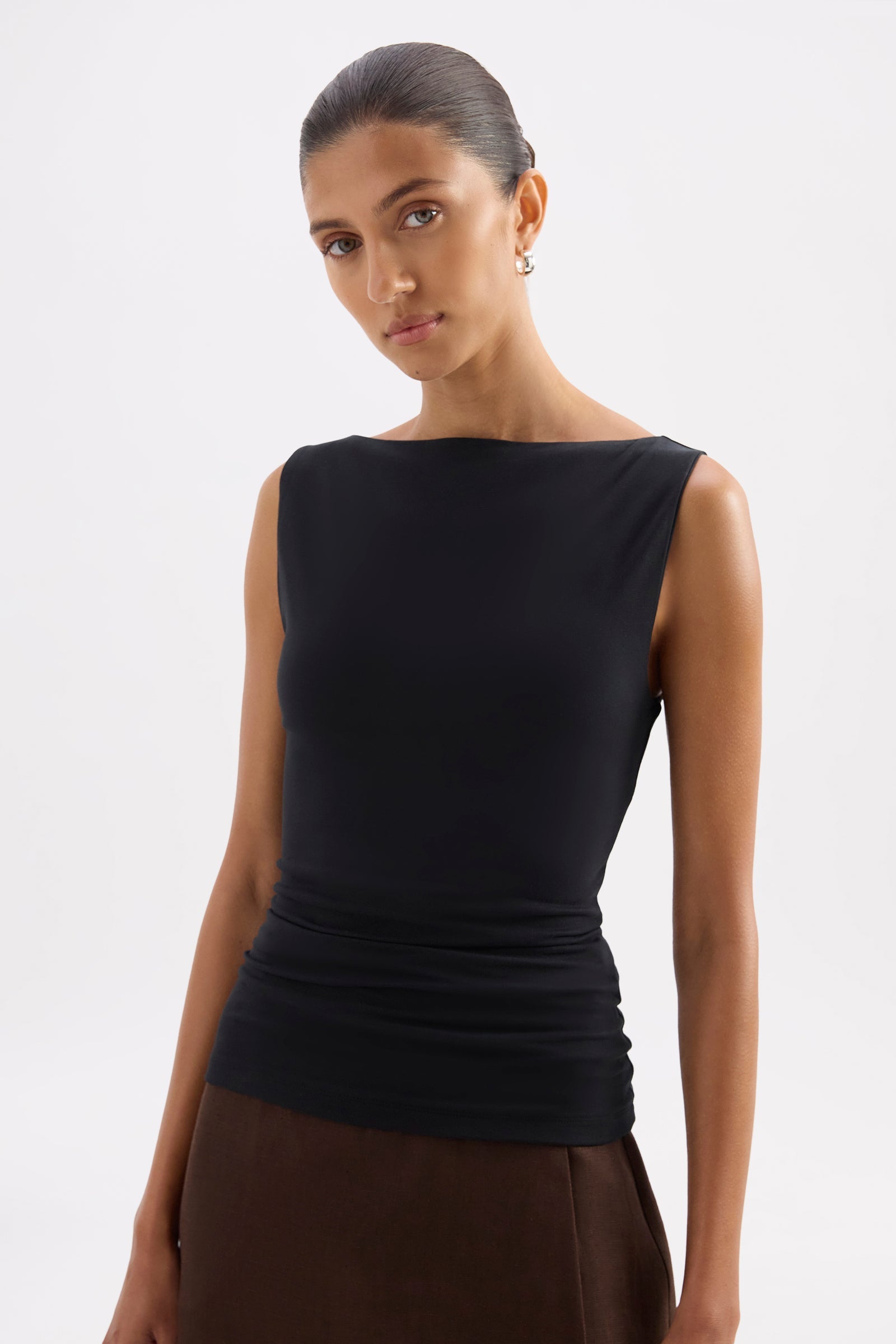 Lois Organic Tank Black 